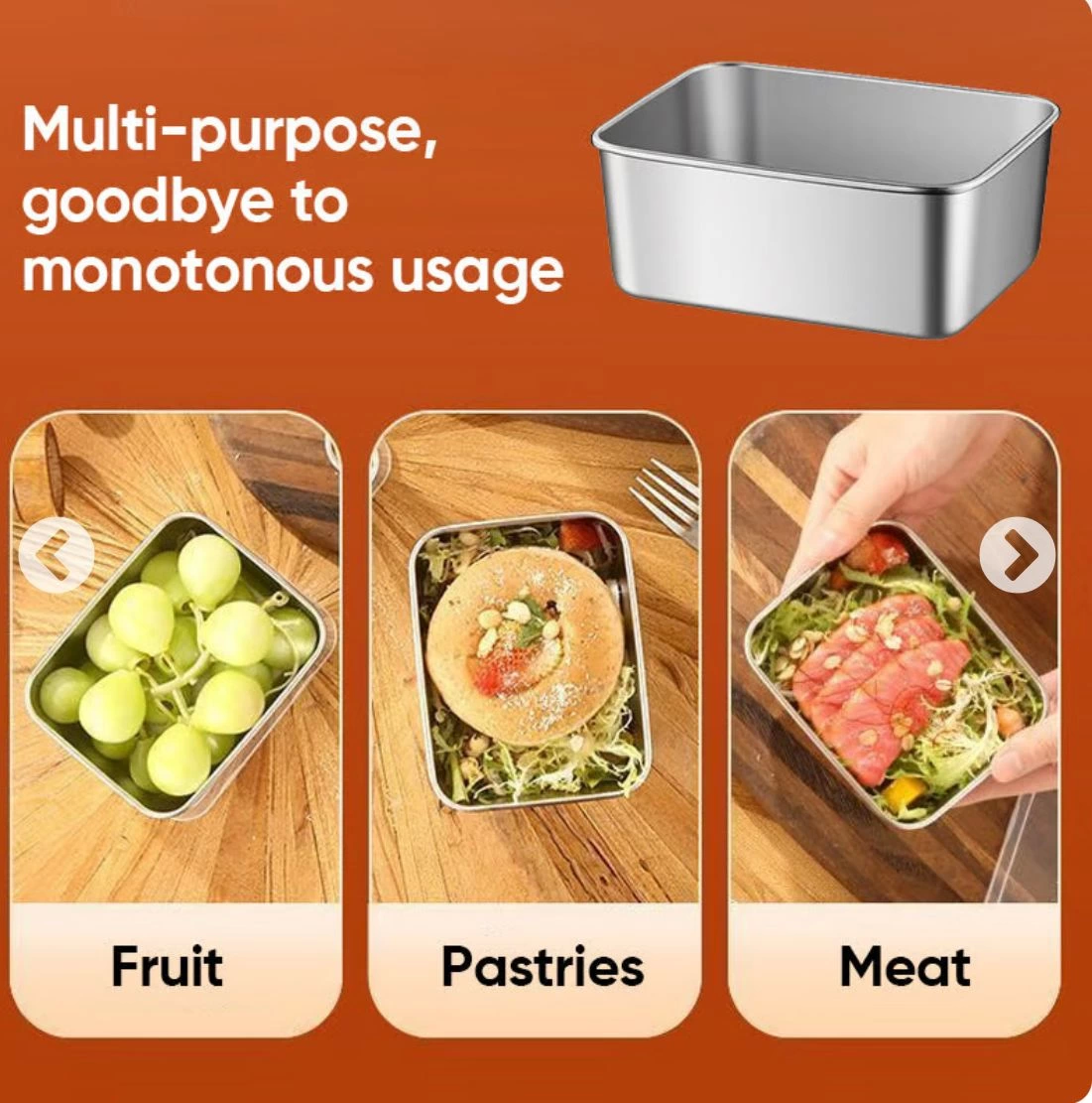 Just Cheap Store Paslanmaz Çelik Saklama Kabı