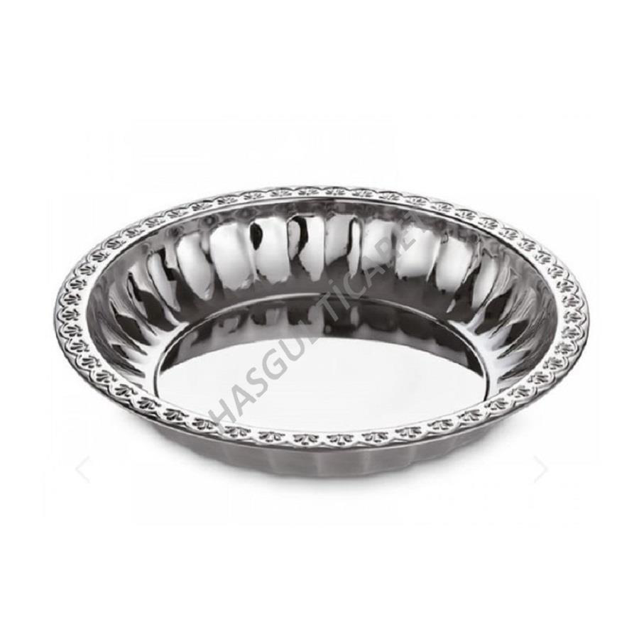 Hsgl Paslanmaz Çelik Meyve Salata Tabaği 23 Cm Misir Kasesi