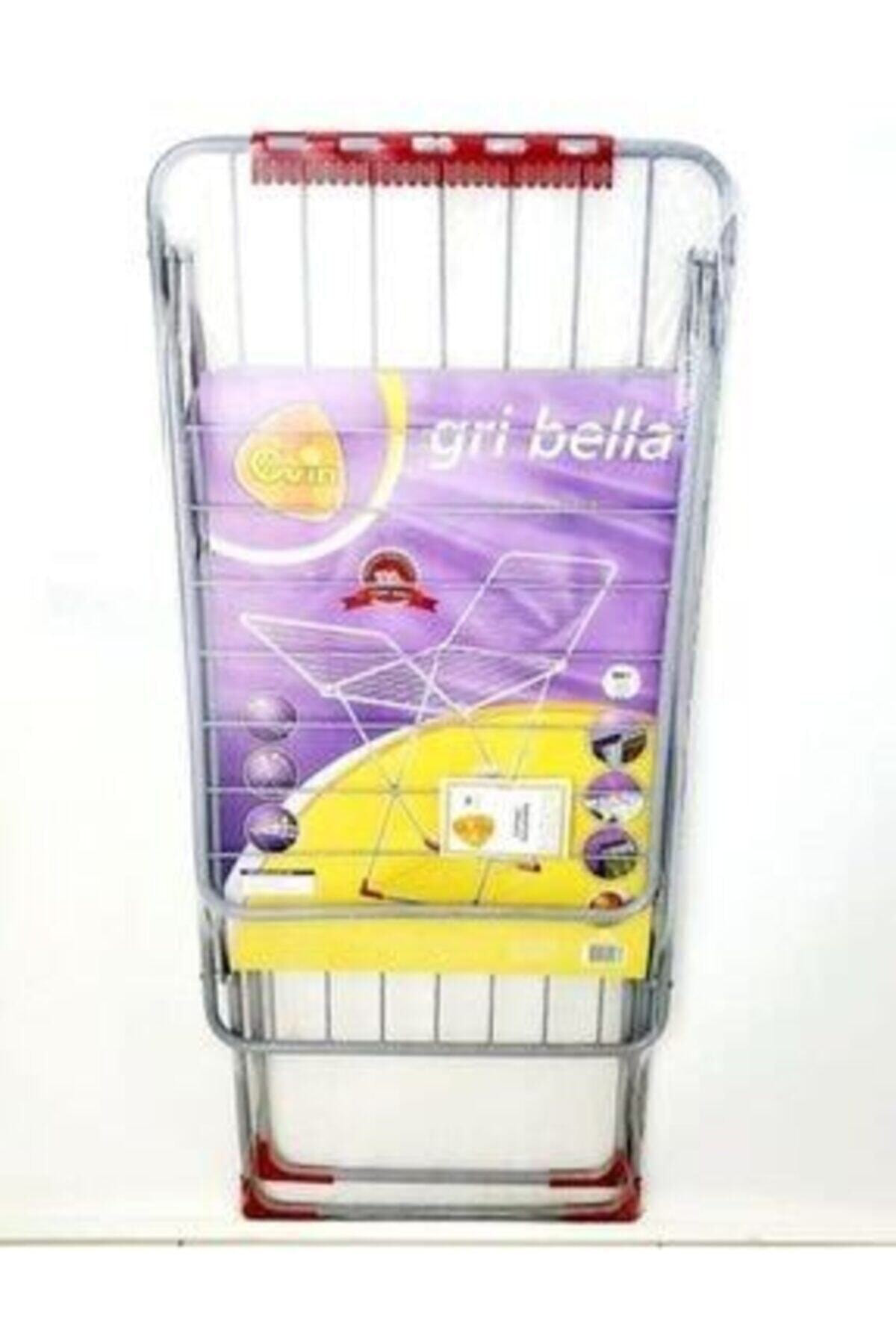 Paslanmaz Çelikten Bella Gri Çamaşır Kurutmalığı, Askılığı