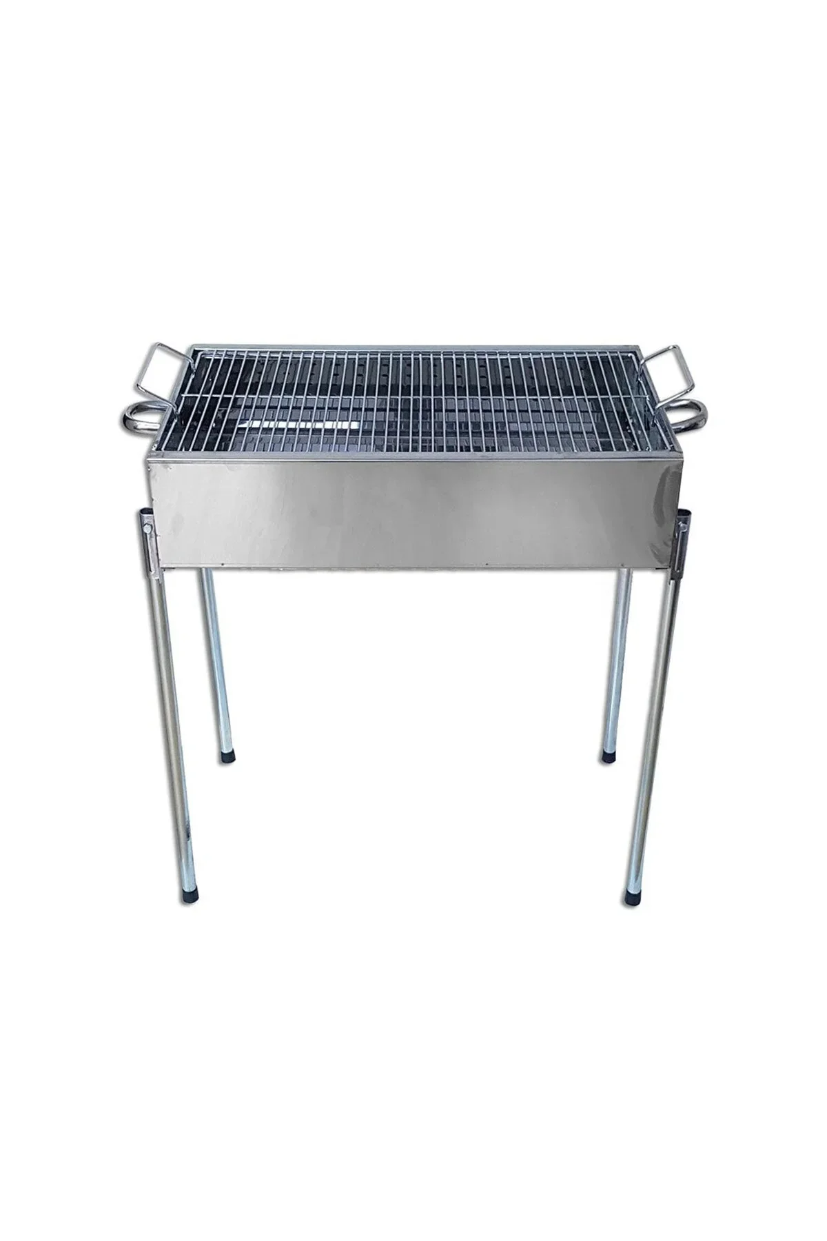 Paslanmaz Mangal Portatif Ayaklı - Standlı 70CM