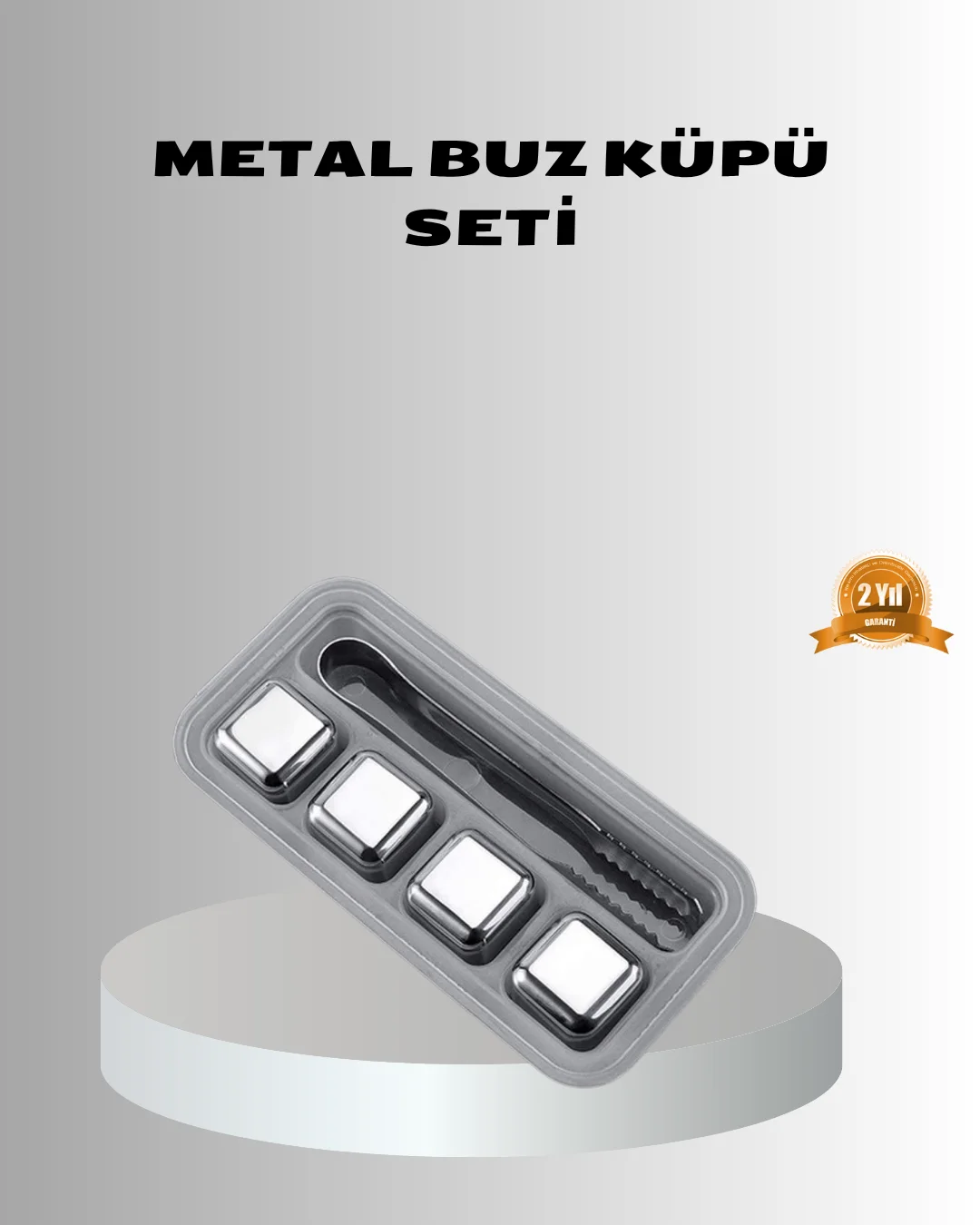 Paslanmaz Metal Buz Küpleri Seti Klipsli Sulandırmadan Soğutma Özellikli Paslanmaz Metal Buz Küpleri Seti Klipsli Sulandırmadan Soğutma Özellikli