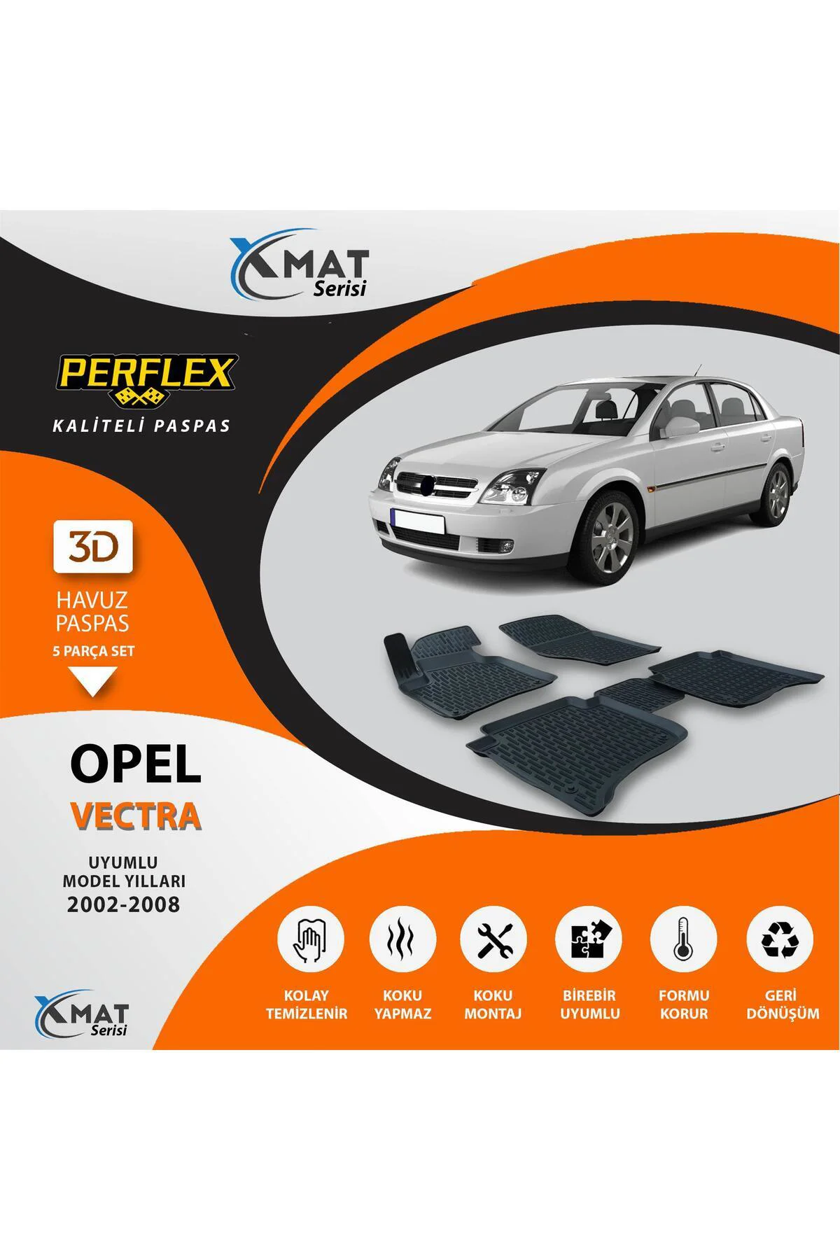 Paspas 3d Havuzlu X-mat Vectra C 2002-2008
