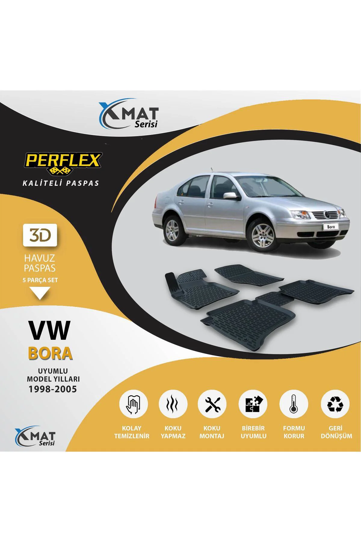 Paspas 3d Havuzlu X-mat Bora 1998-2005 Fiyatı, Yorumları ve Özellikleri