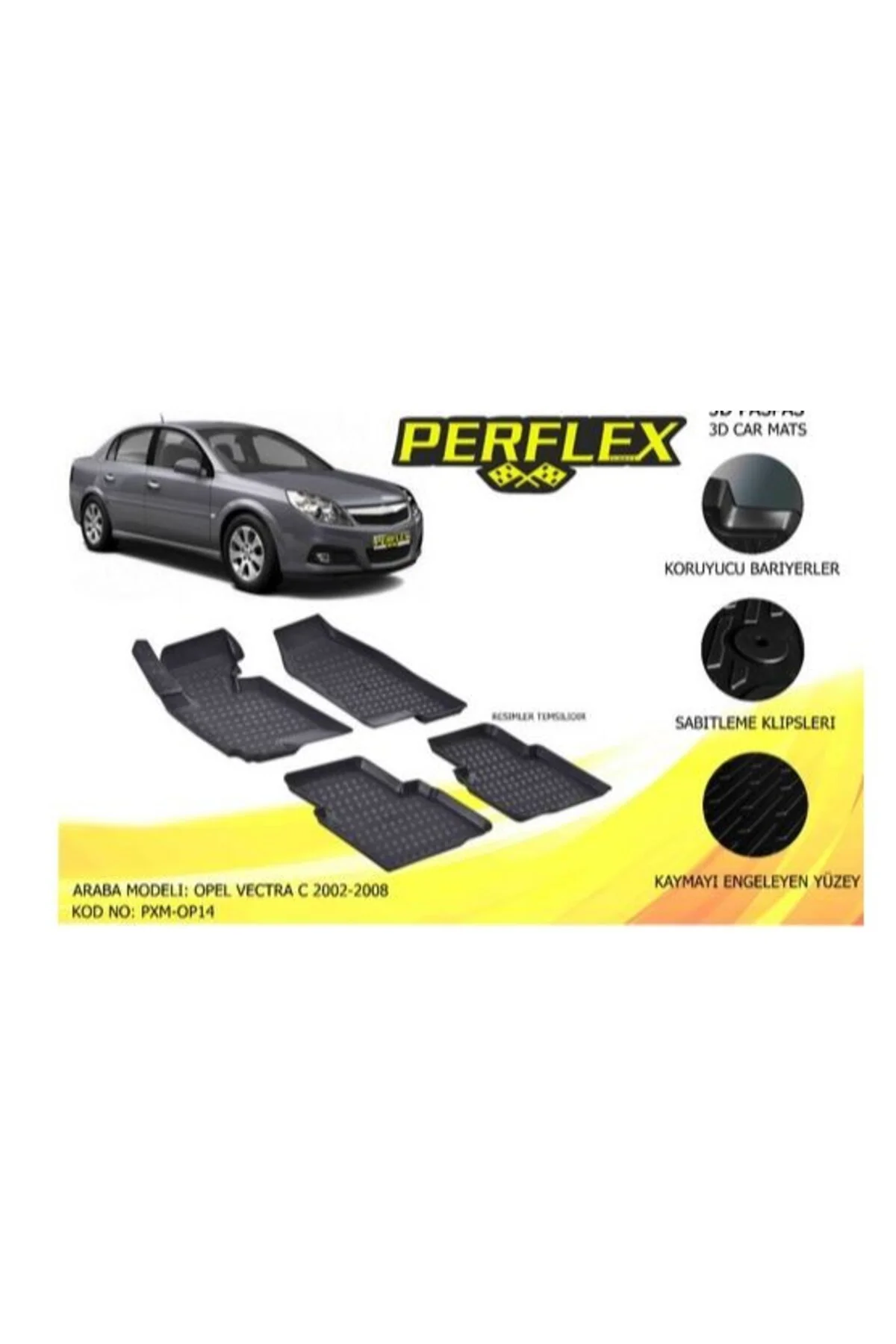 PASPAS 3D HAVUZLU X-MAT OPEL VECTRA C 2002-2008
