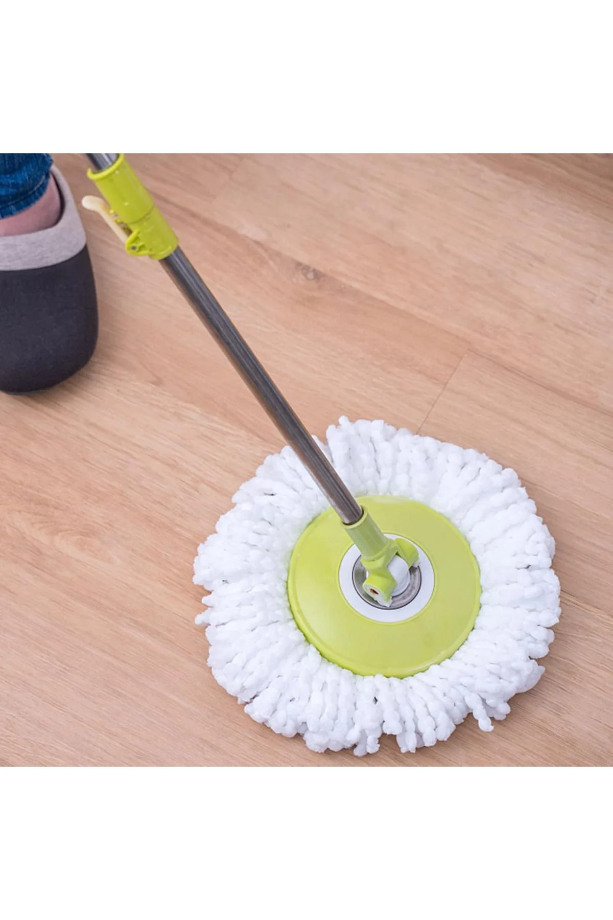 Paspas Başlığı, 360° Dönebilen Yuvarlak Döner Mikrofiber Yedek Ba