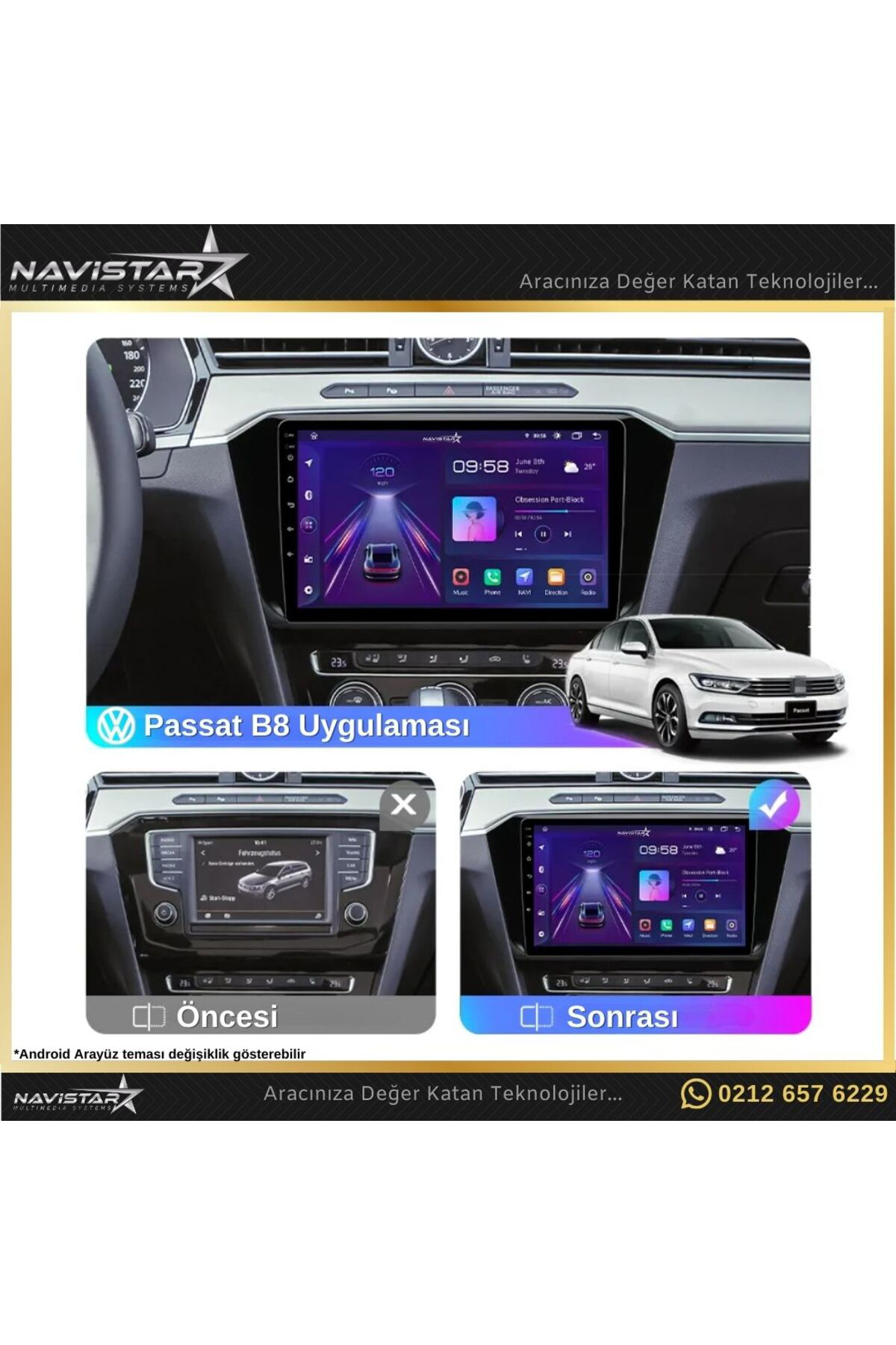 Passat B8 10 Inç 2 64gb Kablosuz Carplay Android 13 Navigasyon Mu Passat B8 10 Inç 2 64gb Kablosuz Carplay Android 13 Navigasyon Mu