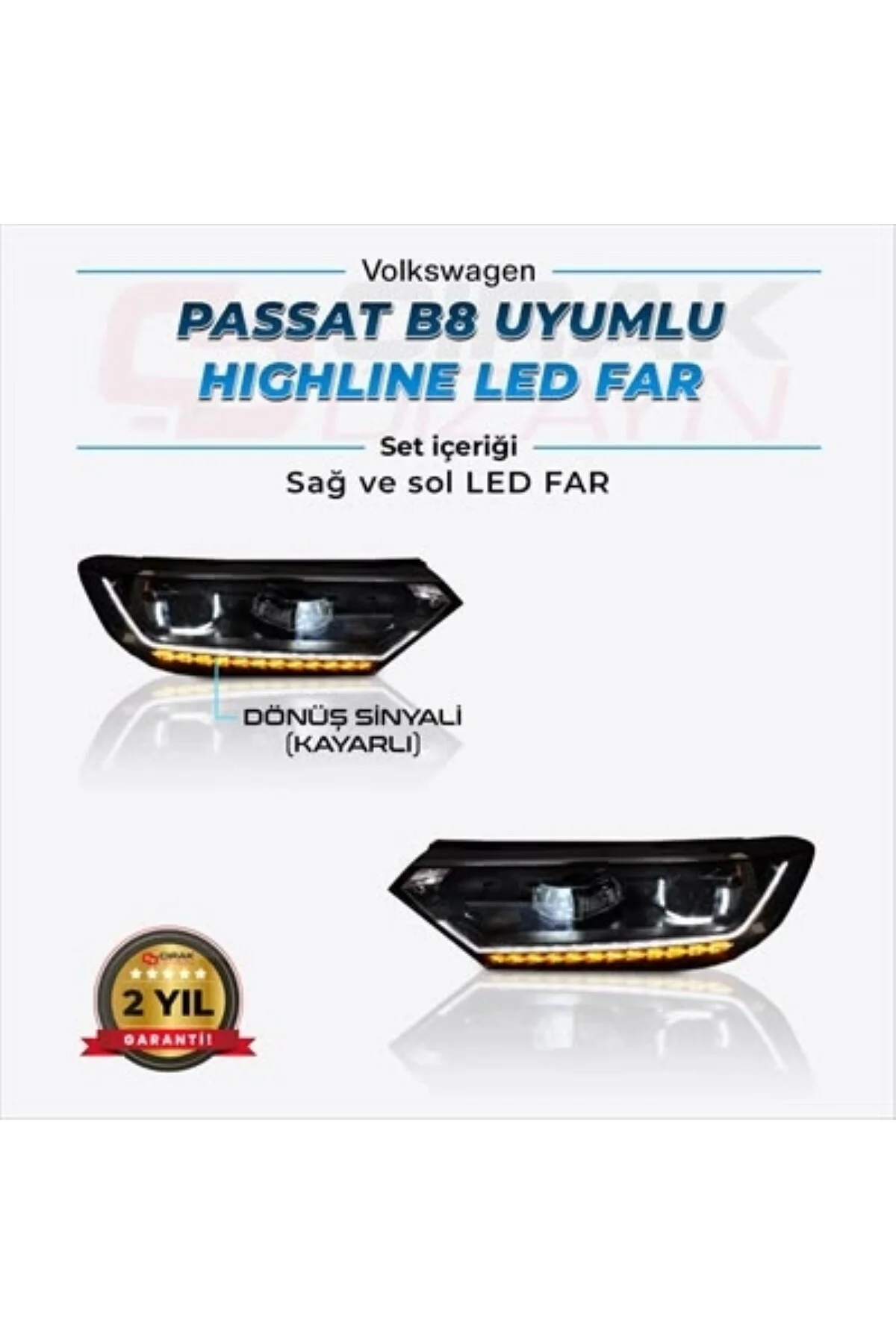 PASSAT HİGLİNE LED FAR KAYAR SİNYALİ B8 UYUMLU SAĞ SOL TAKIM