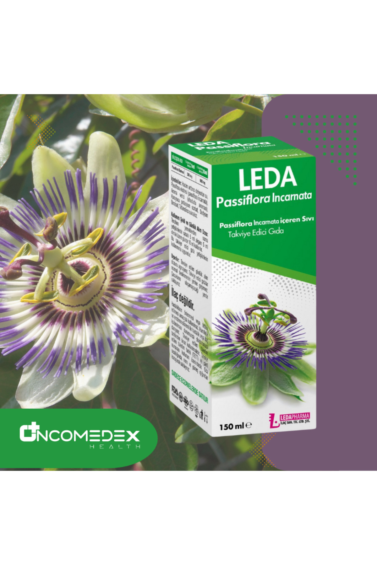 Passiflora Leda 150 ml Şurup