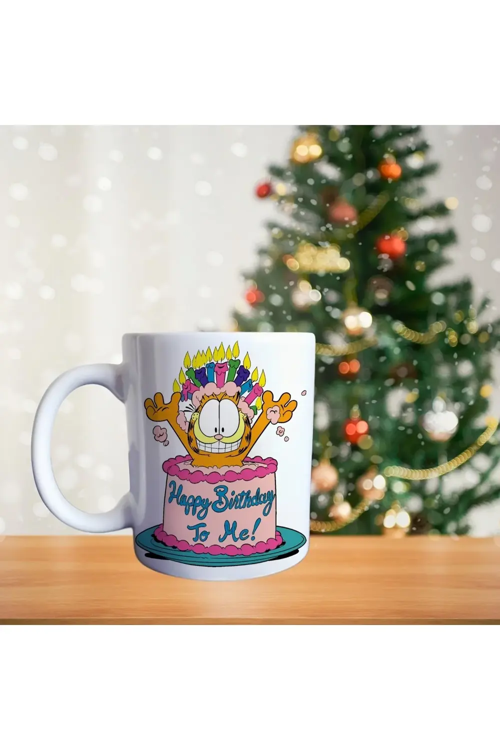 Pasta sürprizi Garfield  - happy birthday temalı çizgi karakter p