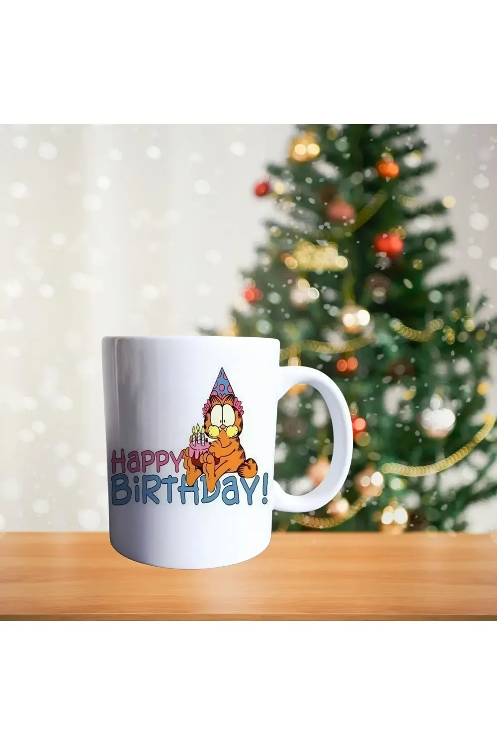 Pasta sürprizi Garfield  - happy birthday temalı çizgi karakter p