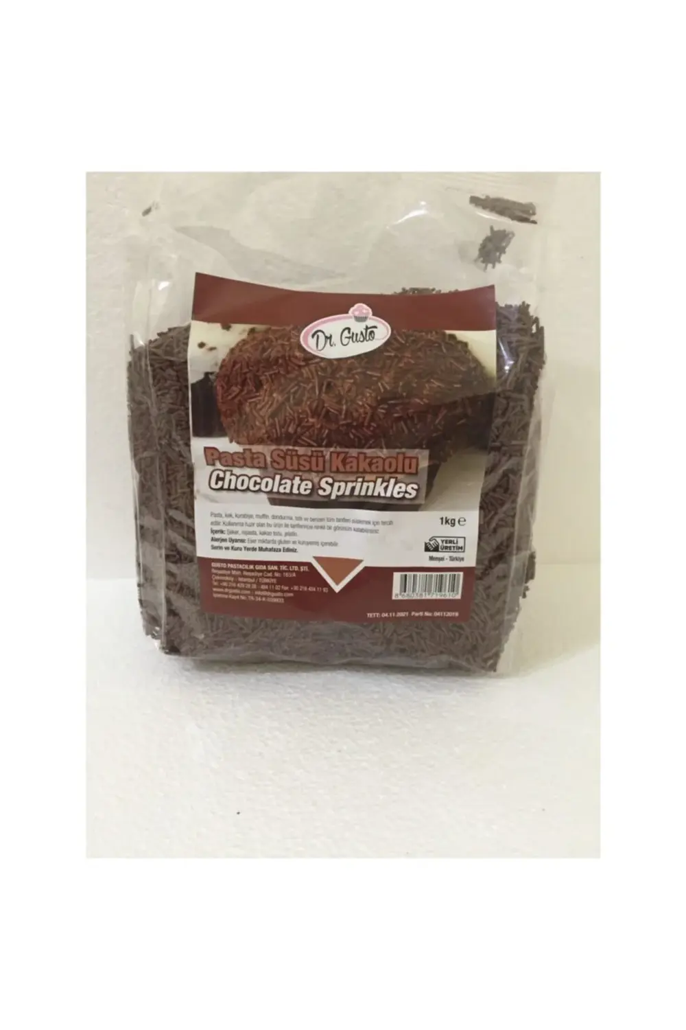 Dr.Gusto Sağlık Ürünleri Pasta Süsü Granürlü Kakaolu