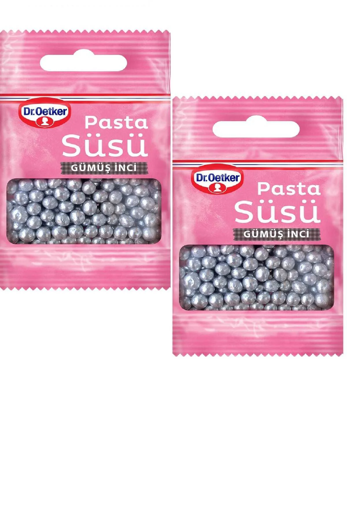 Pasta Süsü Gümüş İnci 10 gr X 2 Adet