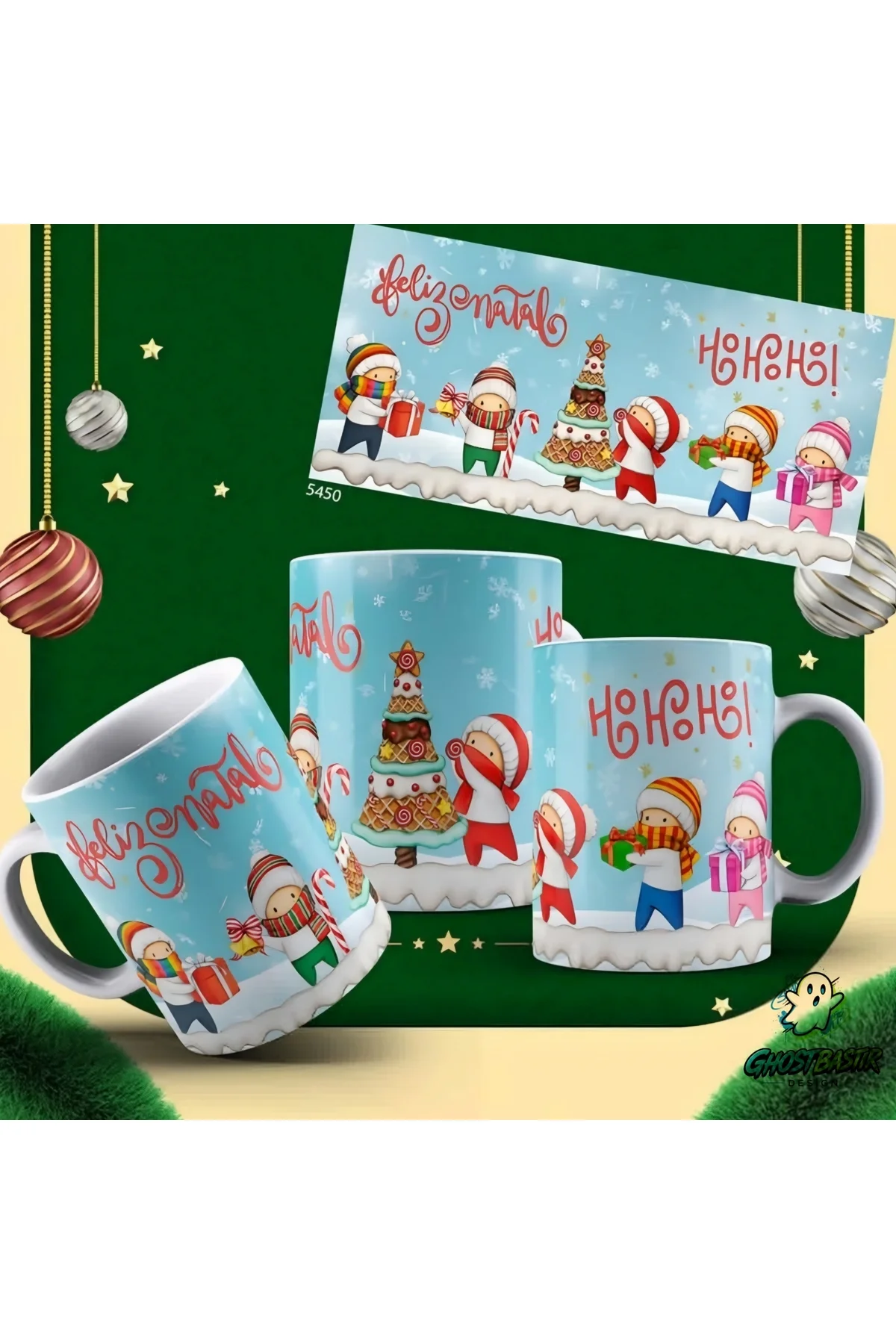 Pastalı Noel Ağacı | Yılbaşı Kupa Bardak | Tek Adet K0655 Pastalı Noel Ağacı | Yılbaşı Kupa Bardak | Tek Adet K0655
