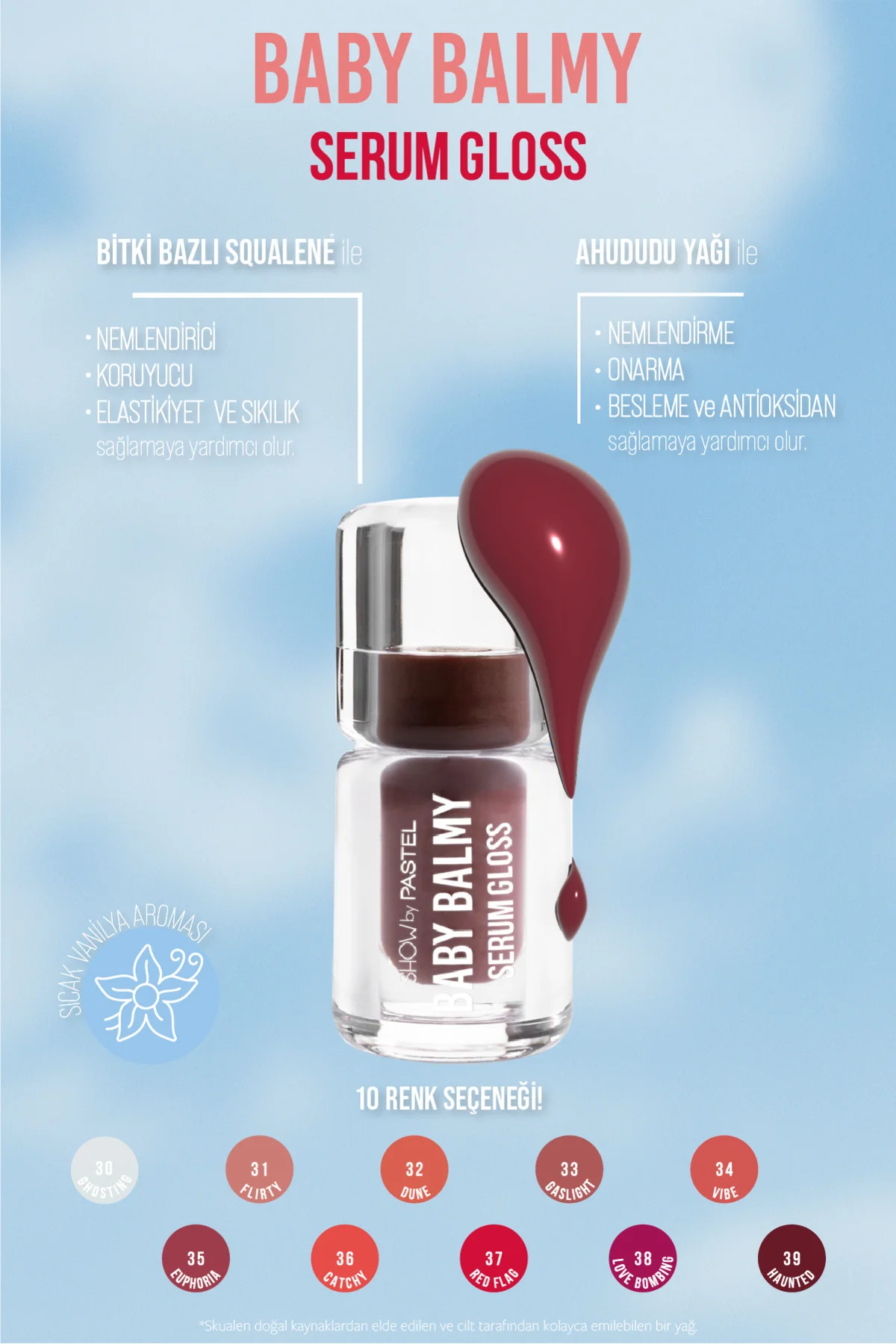 PASTEL BABY BALMY SERUM GLOSS HAUNTED NO:39