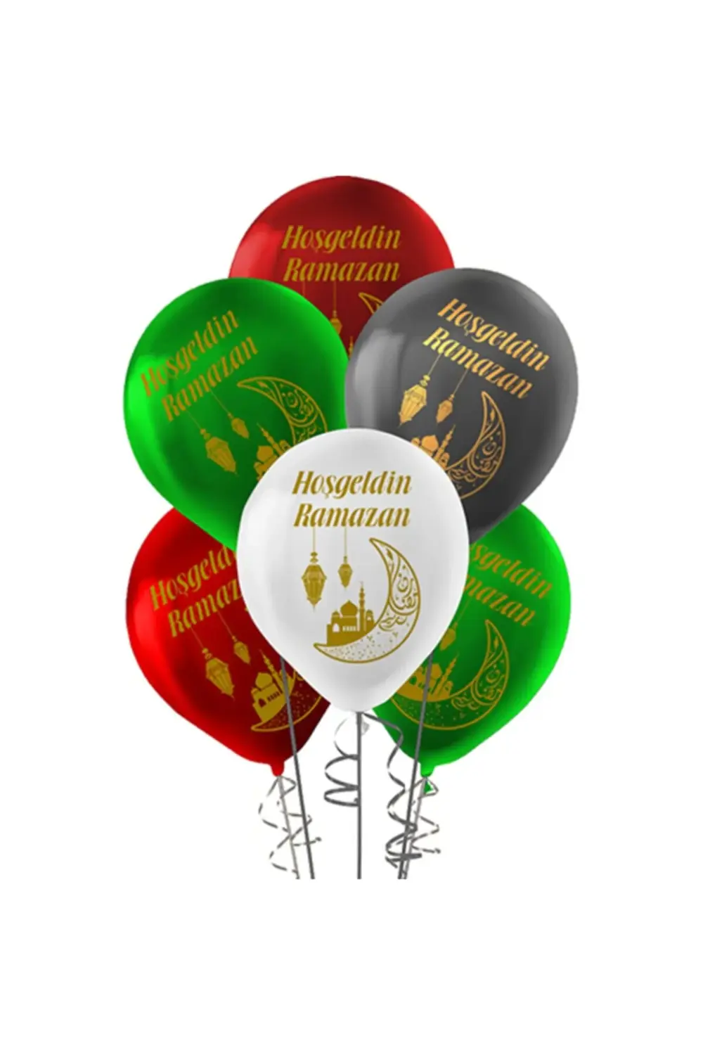 Pastel Balon Baskılı (100 'LÜ) -hoş Geldin Ramazan
