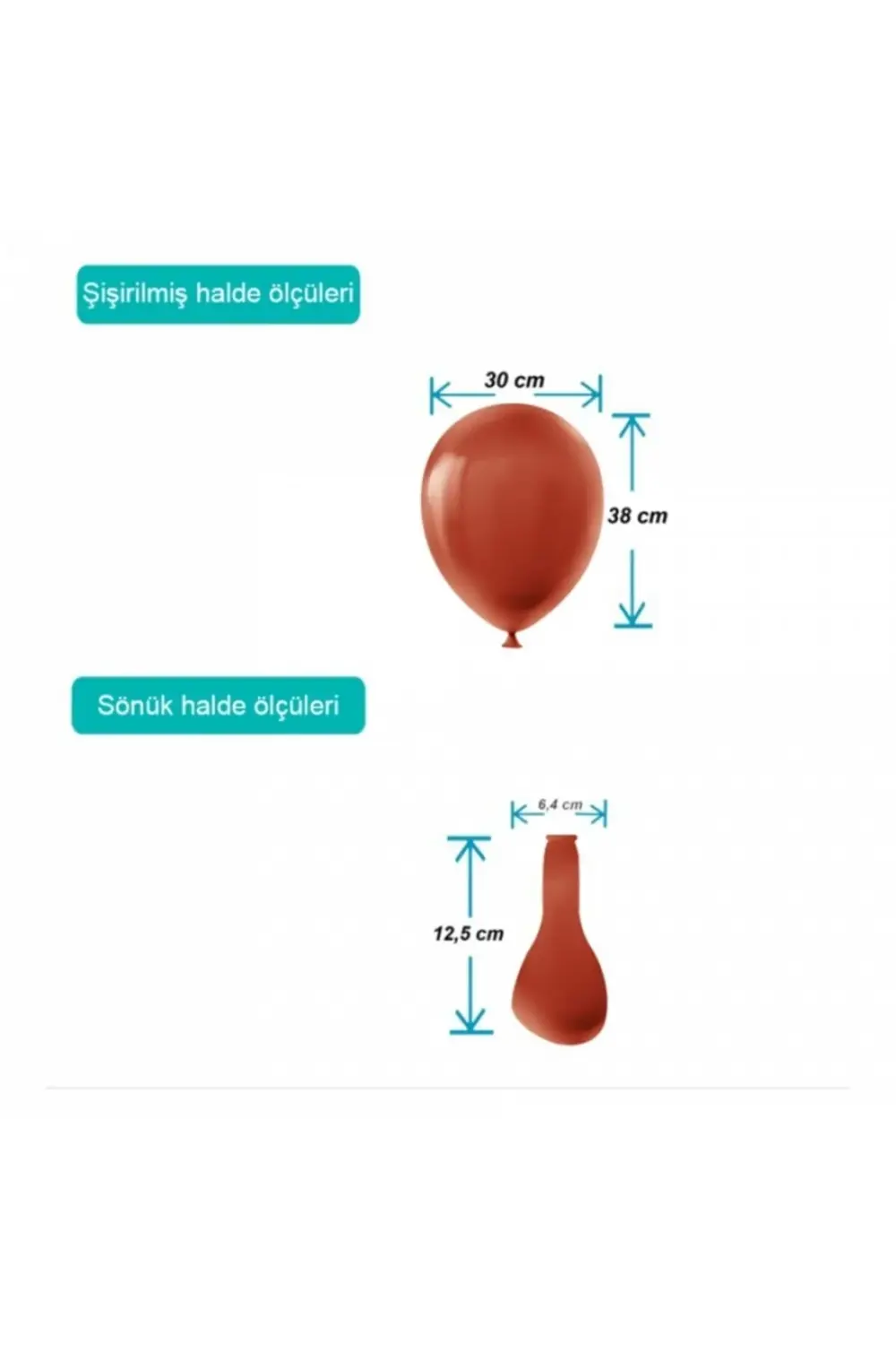 Pastel Balon Baskısız (100 'LÜ) Bordo