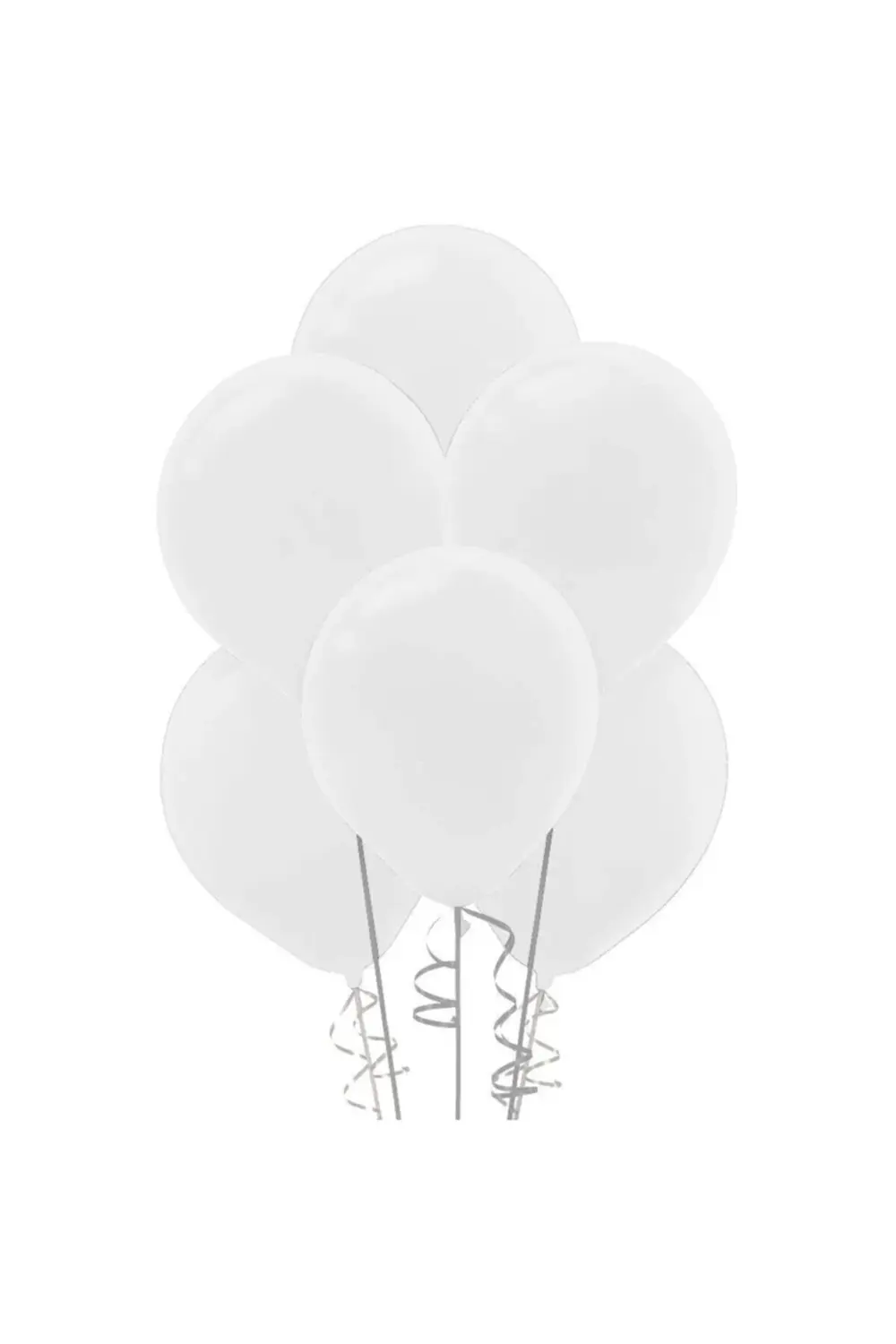 Pastel Beyaz Balon 100'lü