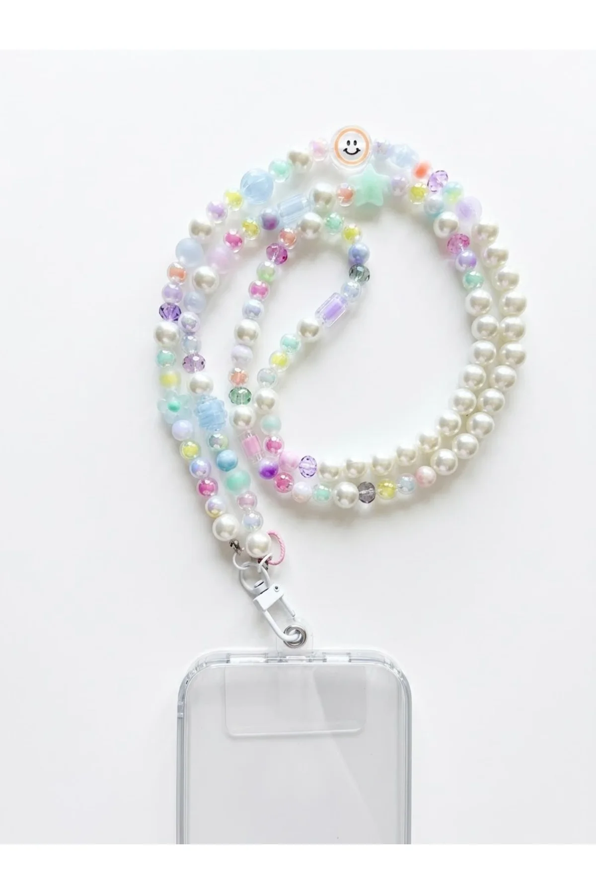 Pastel Boncuklu Telefon Strap - İncili Uzun Telefon Askısı İpi (Tüm Kılıflarla Uyumlu) Pastel Boncuklu Telefon Strap - İncili Uzun Telefon Askısı İpi (Tüm Kılıflarla Uyumlu)