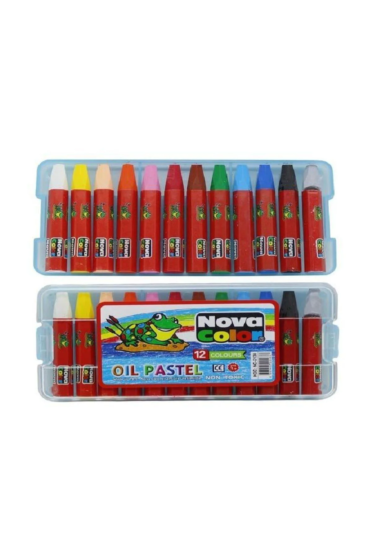 Pastel Boya 12 Renk Plastik Kutu