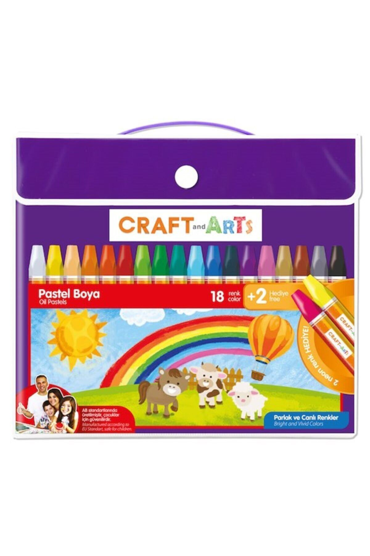 Craft And Arts Pastel Boya 18+2Li Çanta U1518-Ck