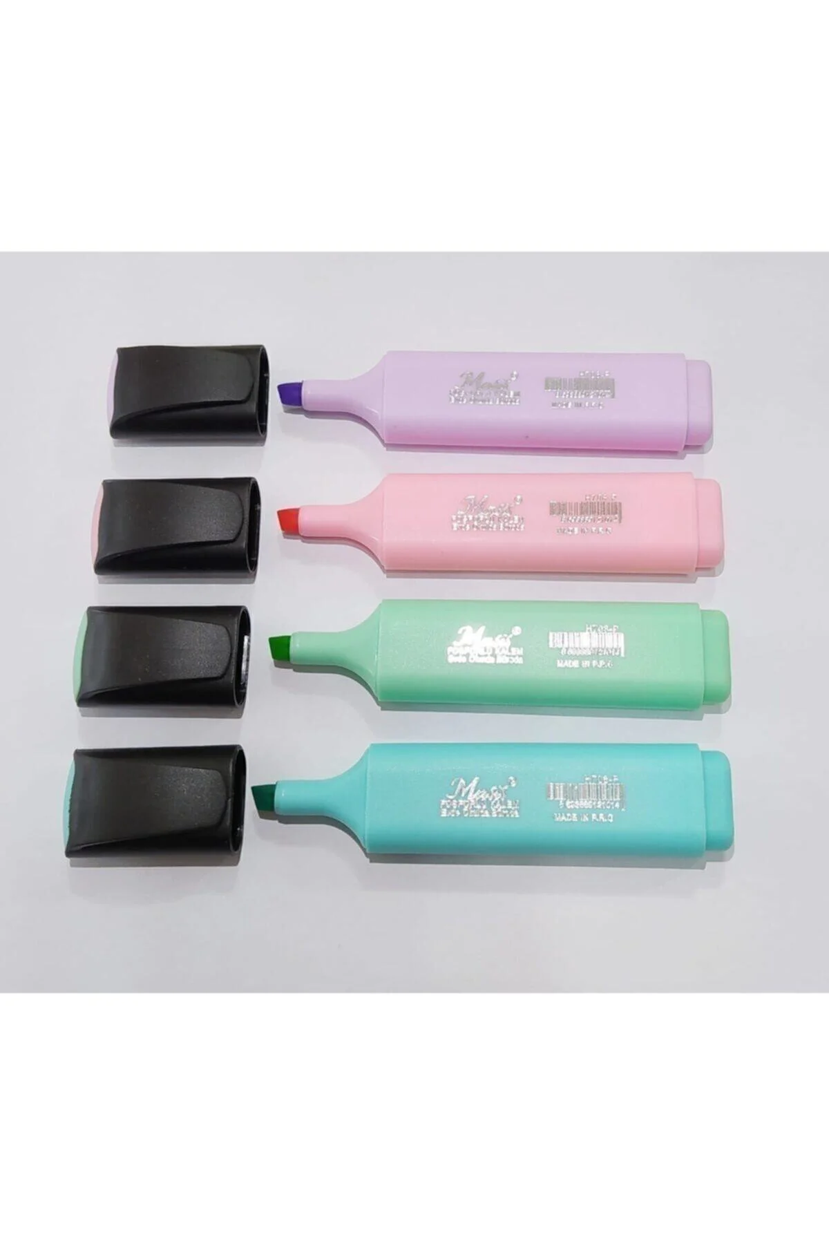 Pastel Fosforlu Kalem 4 Renk 4'lü Paket (y)