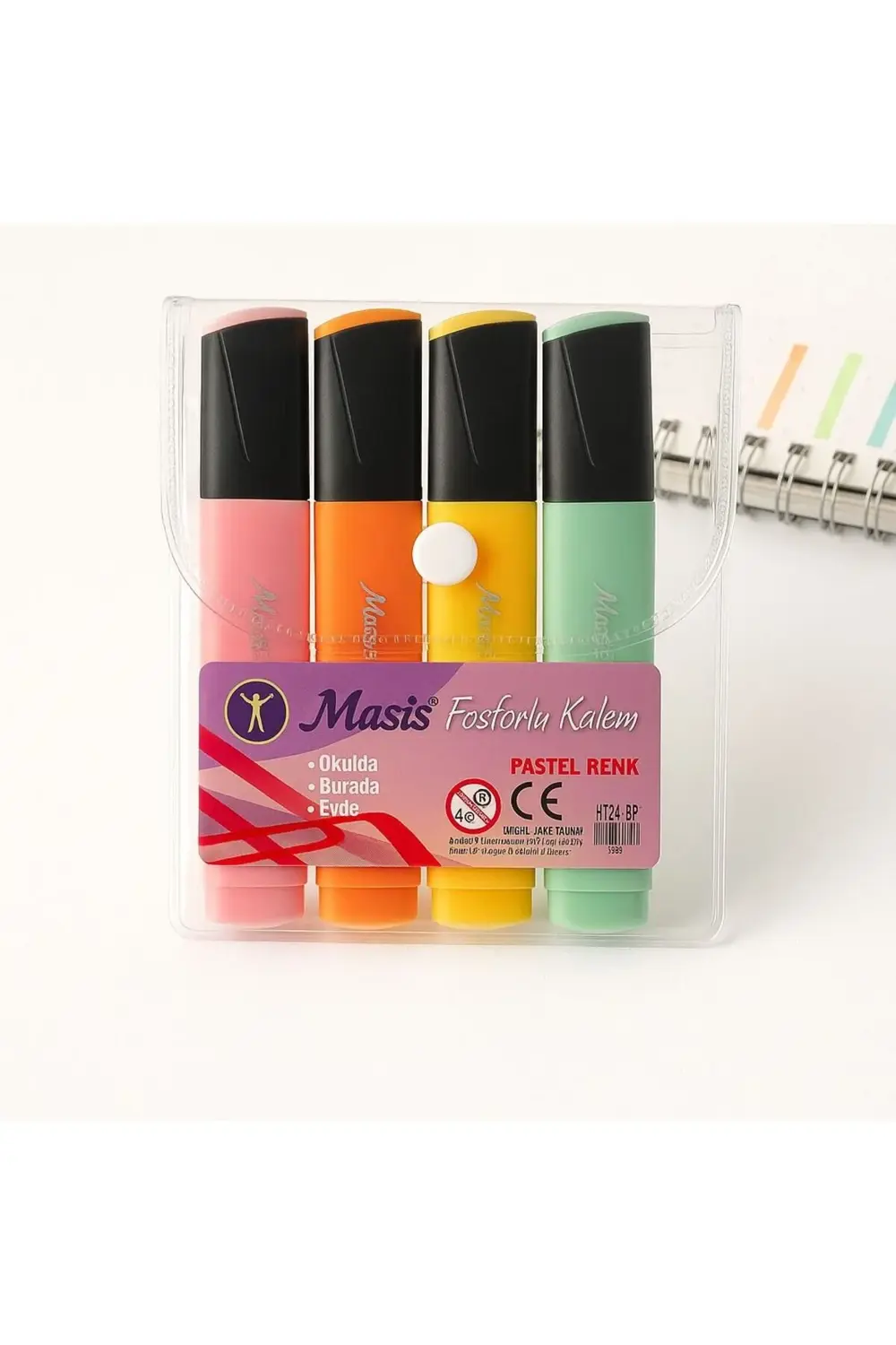 Pastel Fosforlu Kalem 4 Renk 4'lü Paket (s)