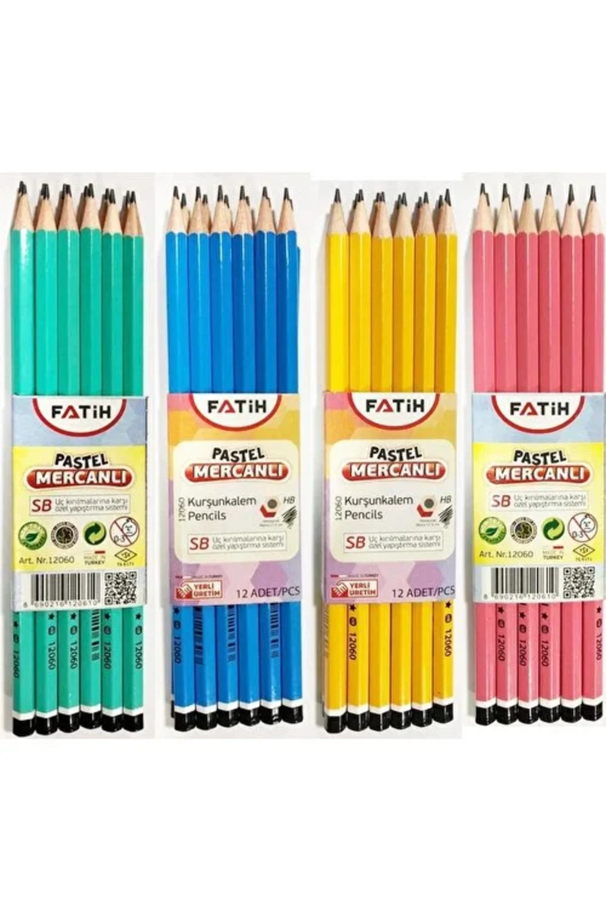 Pastel Mercanlı Kurşun Kalem 12060 48'li