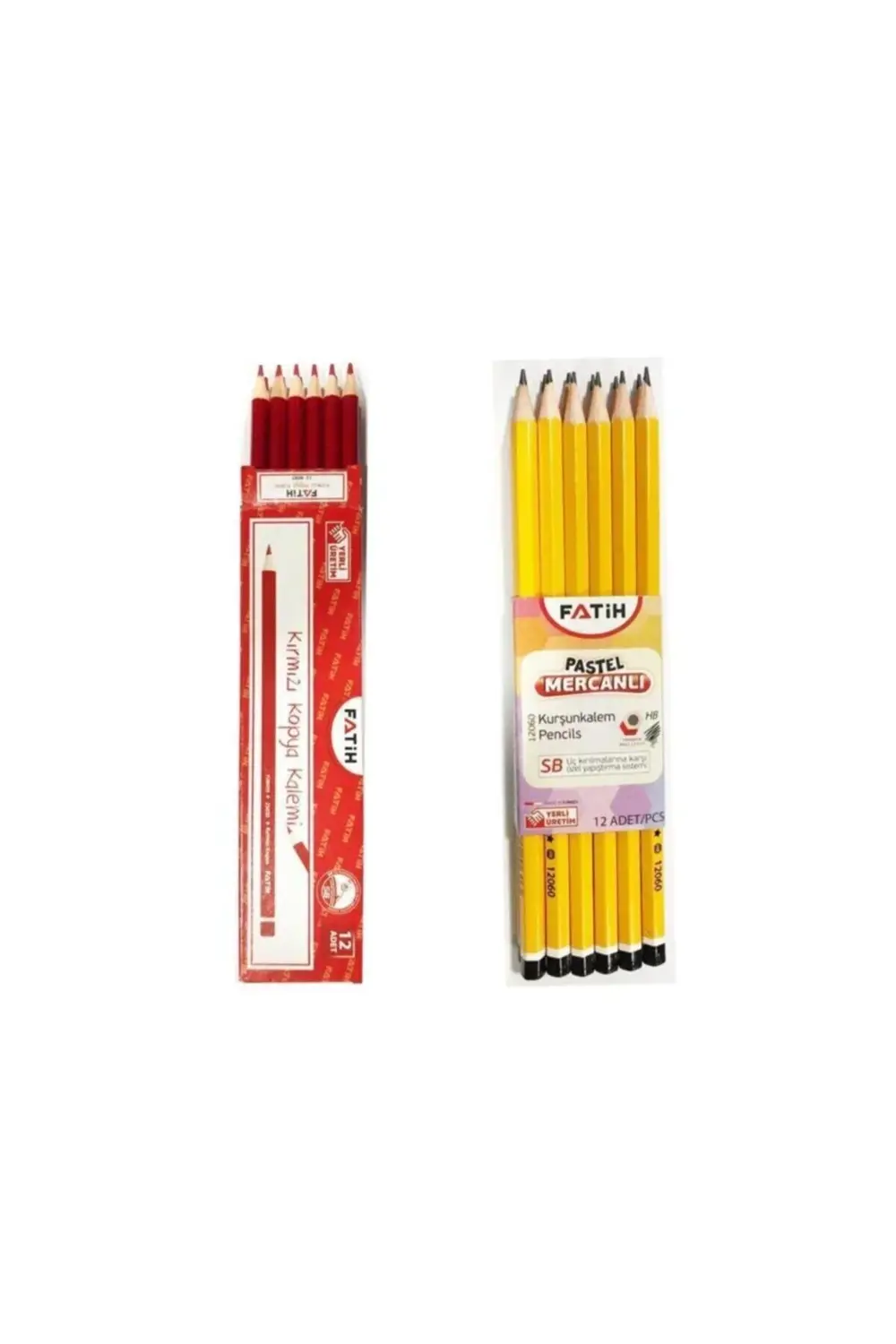 Pastel Mercanlı Kurşun Kalem Ve Kırmızı Kopya Kalemi Ofisinn No :