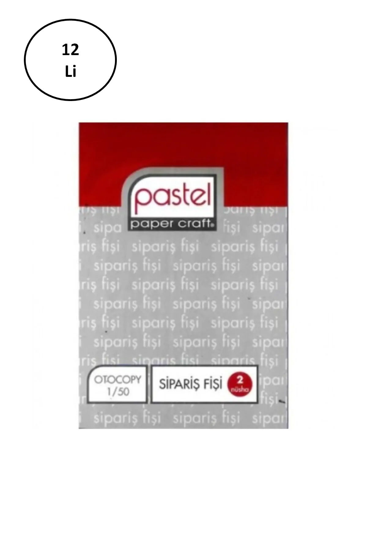 Pastel Otokopili Sipariş Fişi Küçük Boy 1/50 12 Adet Pastel Otokopili Sipariş Fişi Küçük Boy 1/50 12 Adet