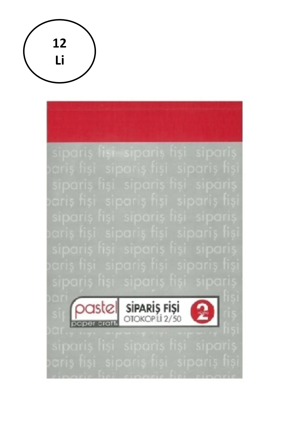 Pastel Otokopili Sipariş Fişi Büyük Boy 2/50 12 Adet Pastel Otokopili Sipariş Fişi Büyük Boy 2/50 12 Adet