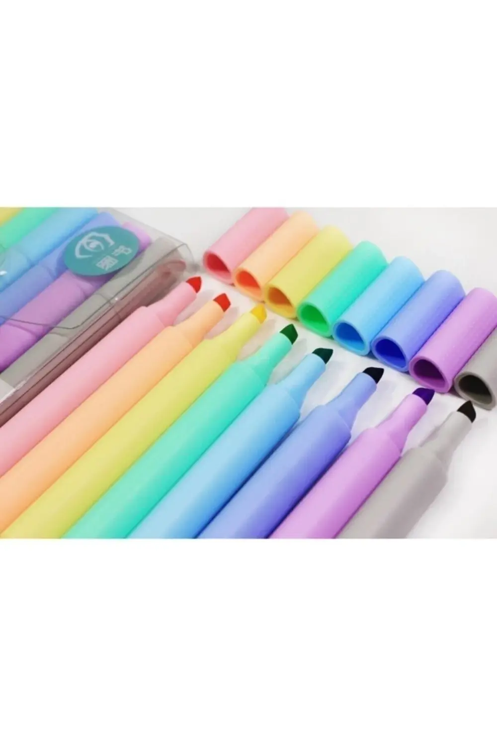 Pastel Renk Fosforlu Kalem 8'li Set