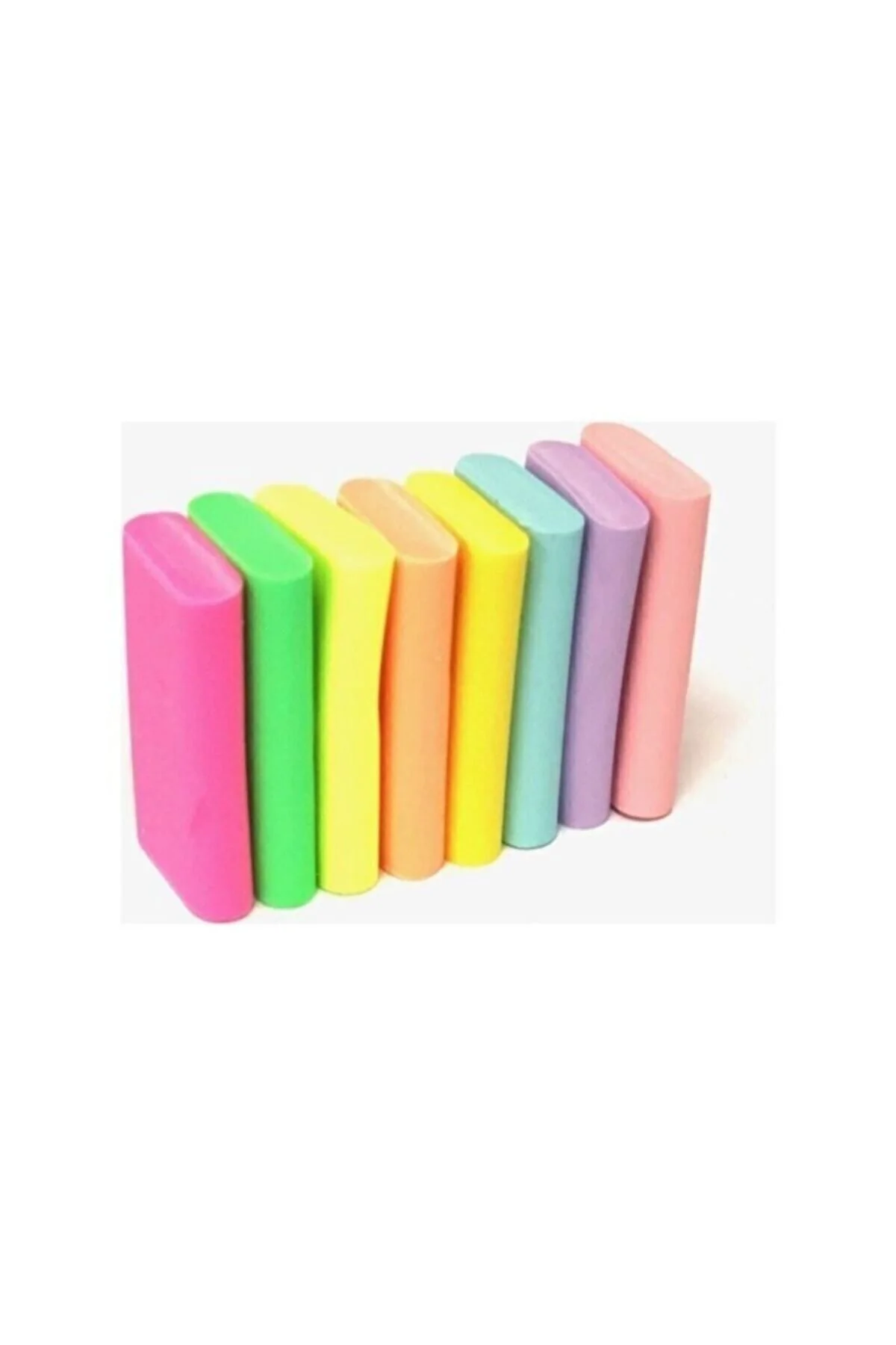 Pastel Renkli 8 Adet Silgi - 8 Farklı Renk