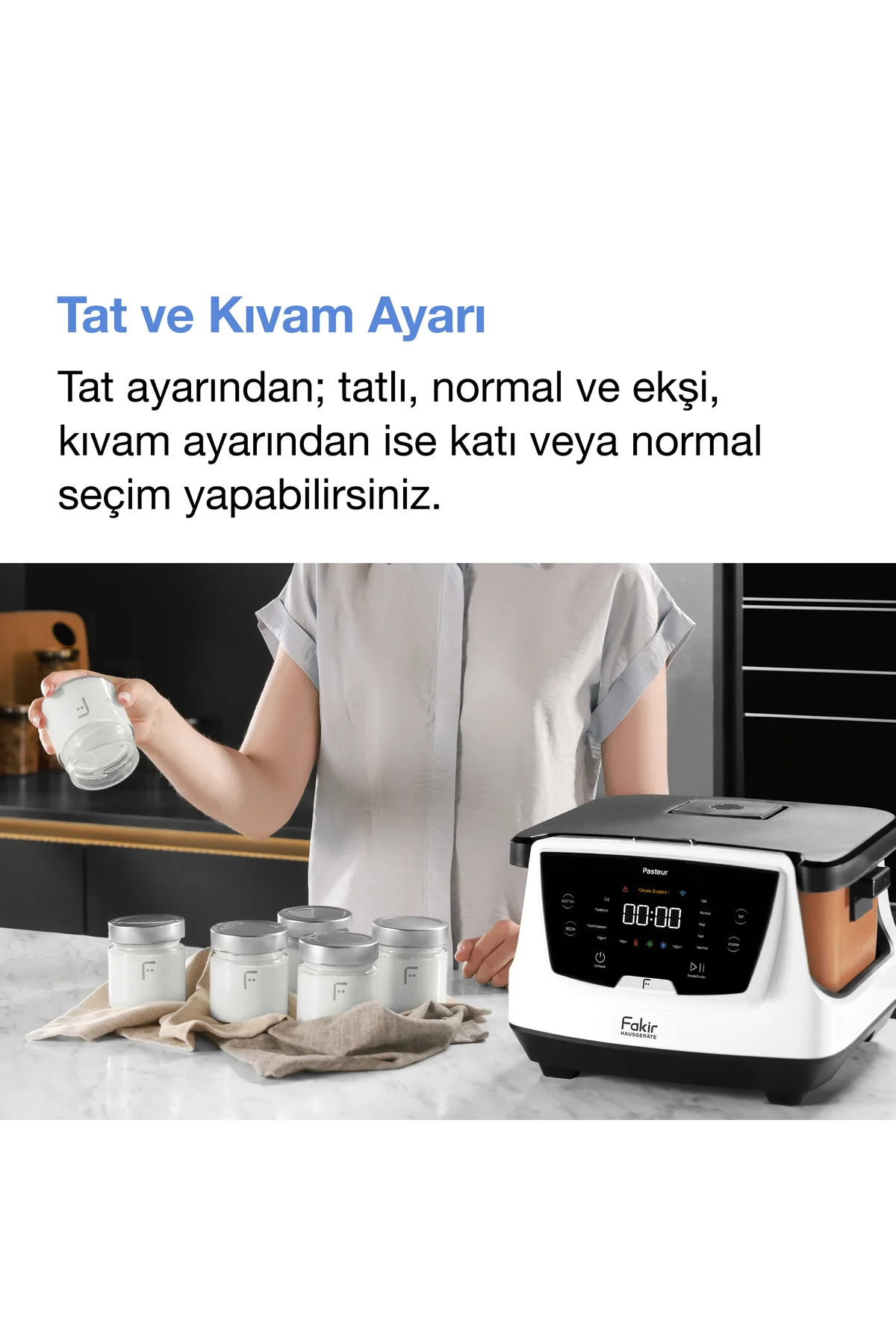 Pasteur Çiğ Sütten Pastörize Yoğurt Yapma Makinesi 6 Fonksiyon 3 