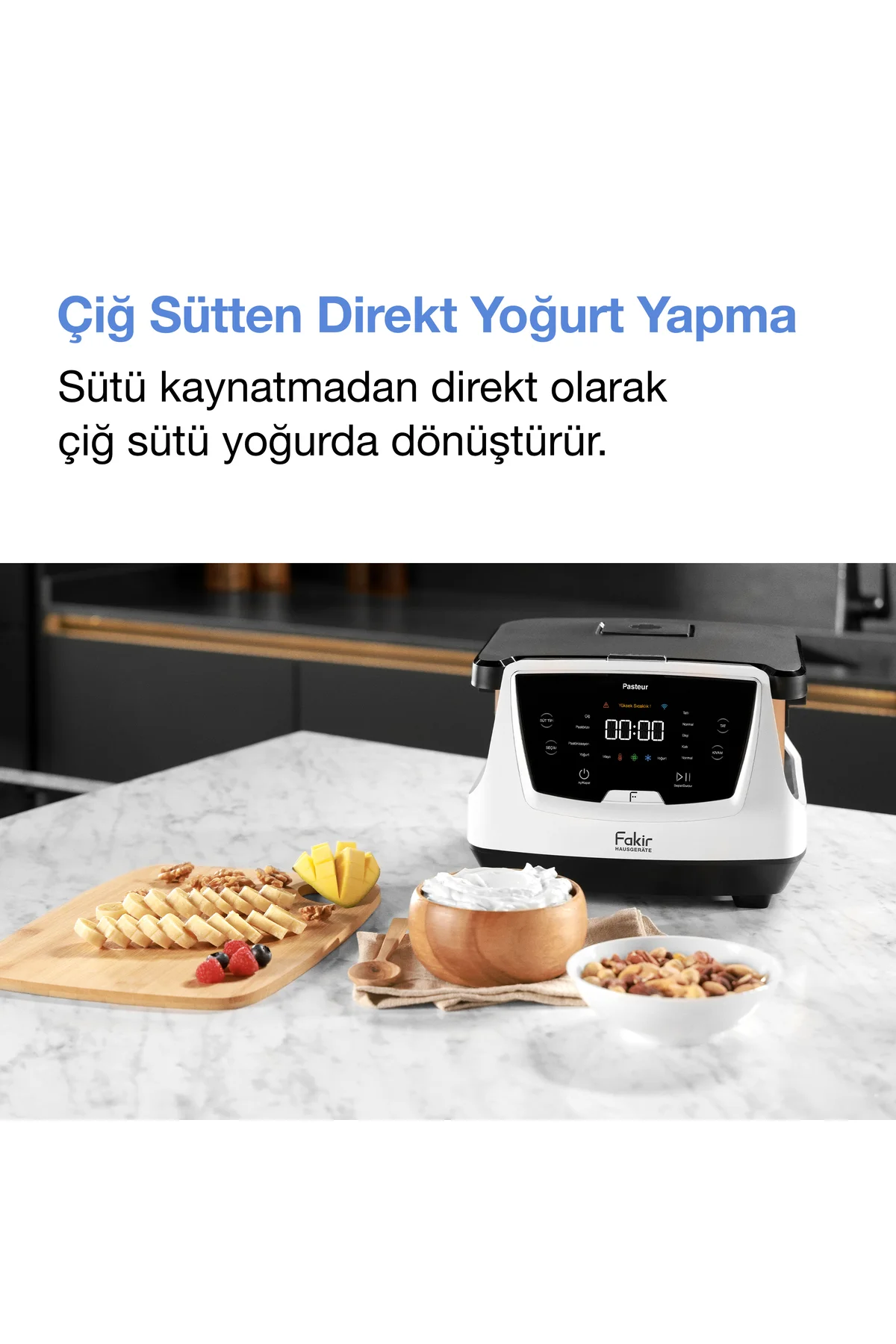 Pasteur Çiğ Sütten Pastörize Yoğurt Yapma Makinesi 6 Fonksiyon 3 