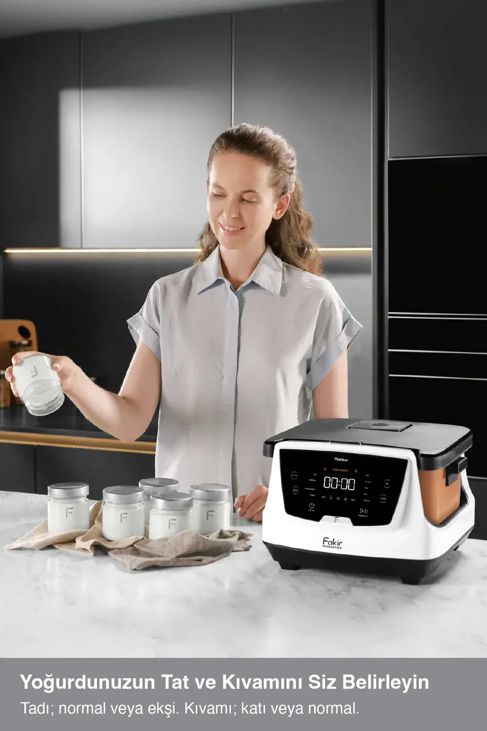 Fakir Pasteur Çiğ Sütten Pastörize Yoğurt Yapma Makinesi 6 Fonksiyon 3