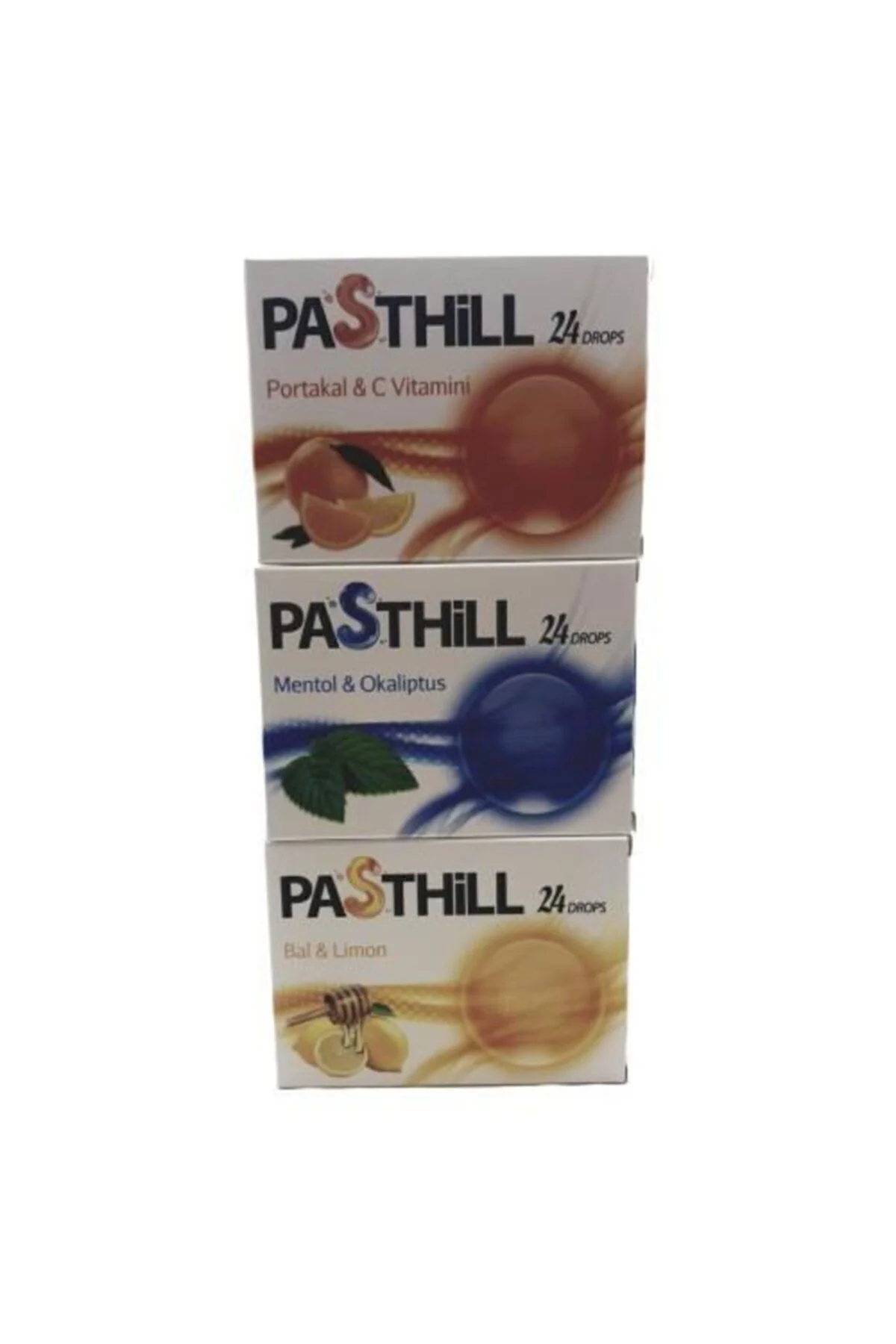 Pasthıll 24 Kapsül Drops C Vitamini - Limon - Portakal - Mentol
