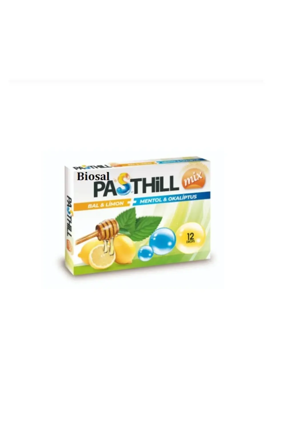 Pasthill Bal Limon Mentol Okaliptus Mix Drops 12'li