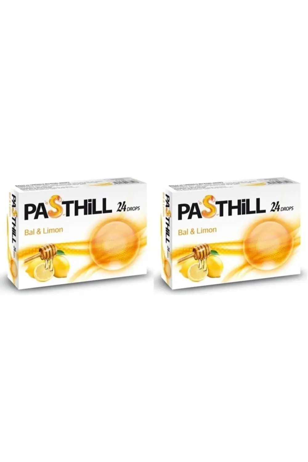 Pasthill Bal Ve Limon 24 Adet Boğaz Pastili 2 Kutu