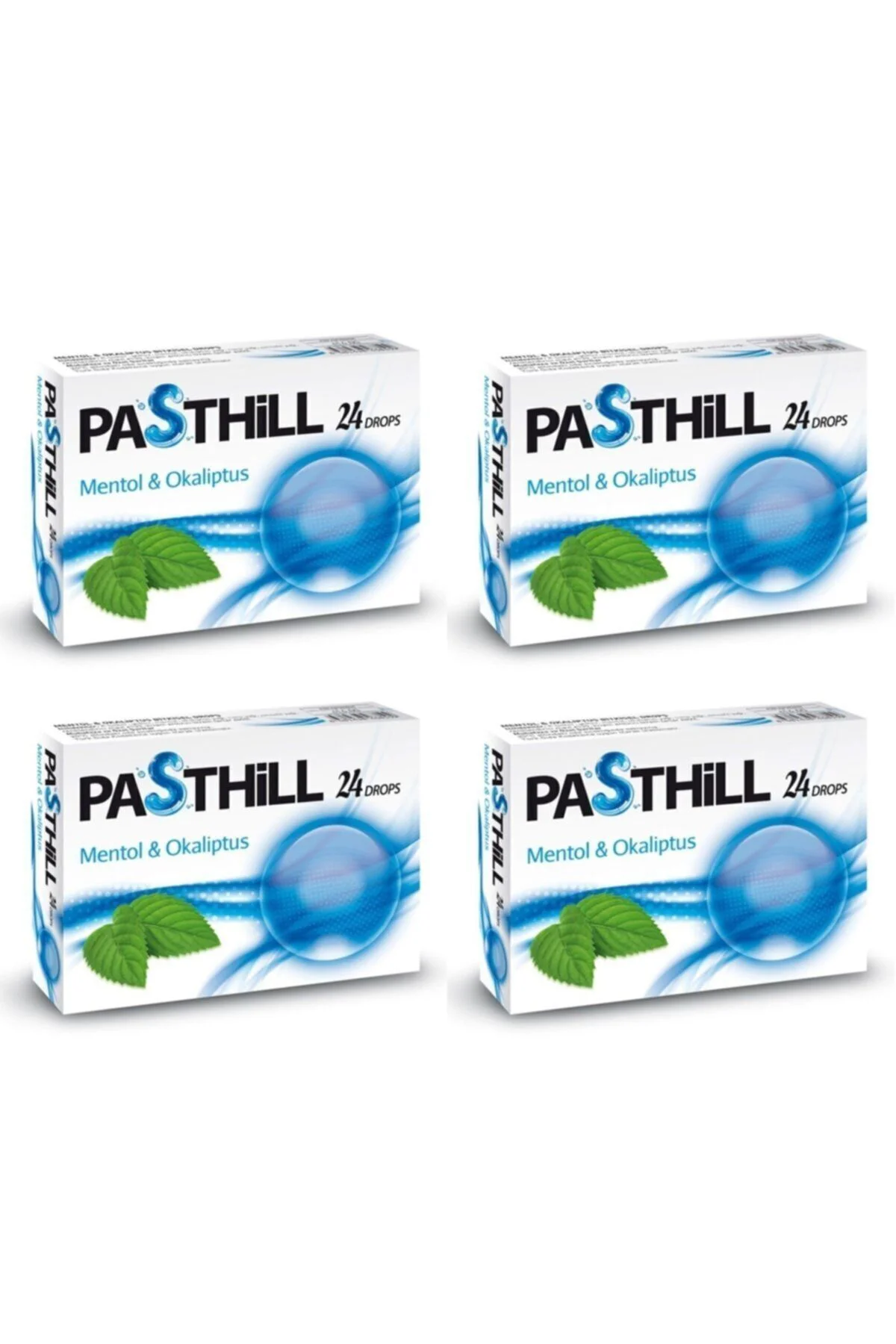 Pasthill Mentol & Okaliptus 24 Drops 4 Kutu