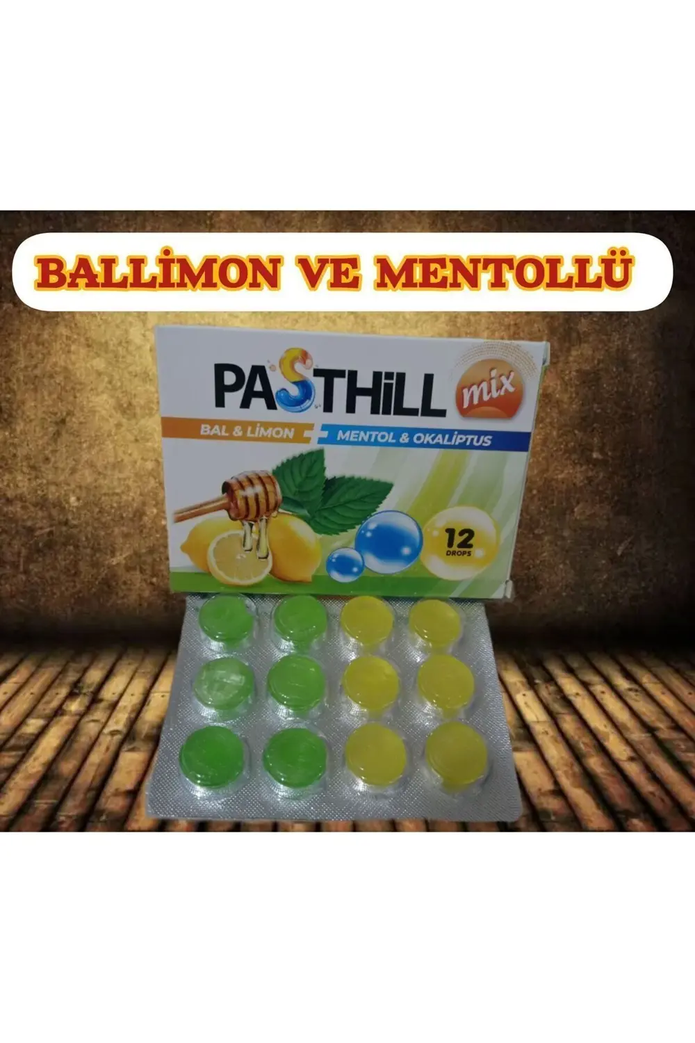PASTHİLL MİX 12 DROPS BALLİMON VE MENTOLLÜ