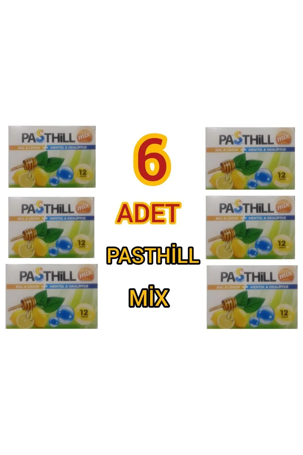 PASTHİLL MİX 12 DROPS BALLİMON VE MENTOLLÜ