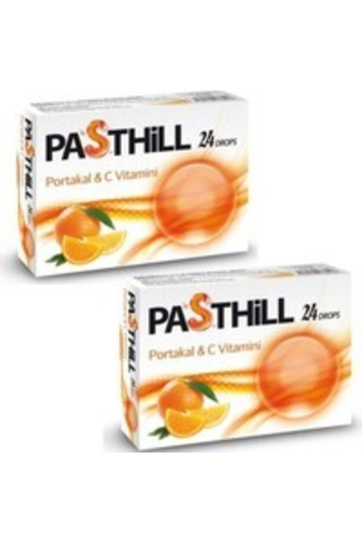 Pasthill Portakal 2'li Paket X 24 Adet Boğaz Pastili