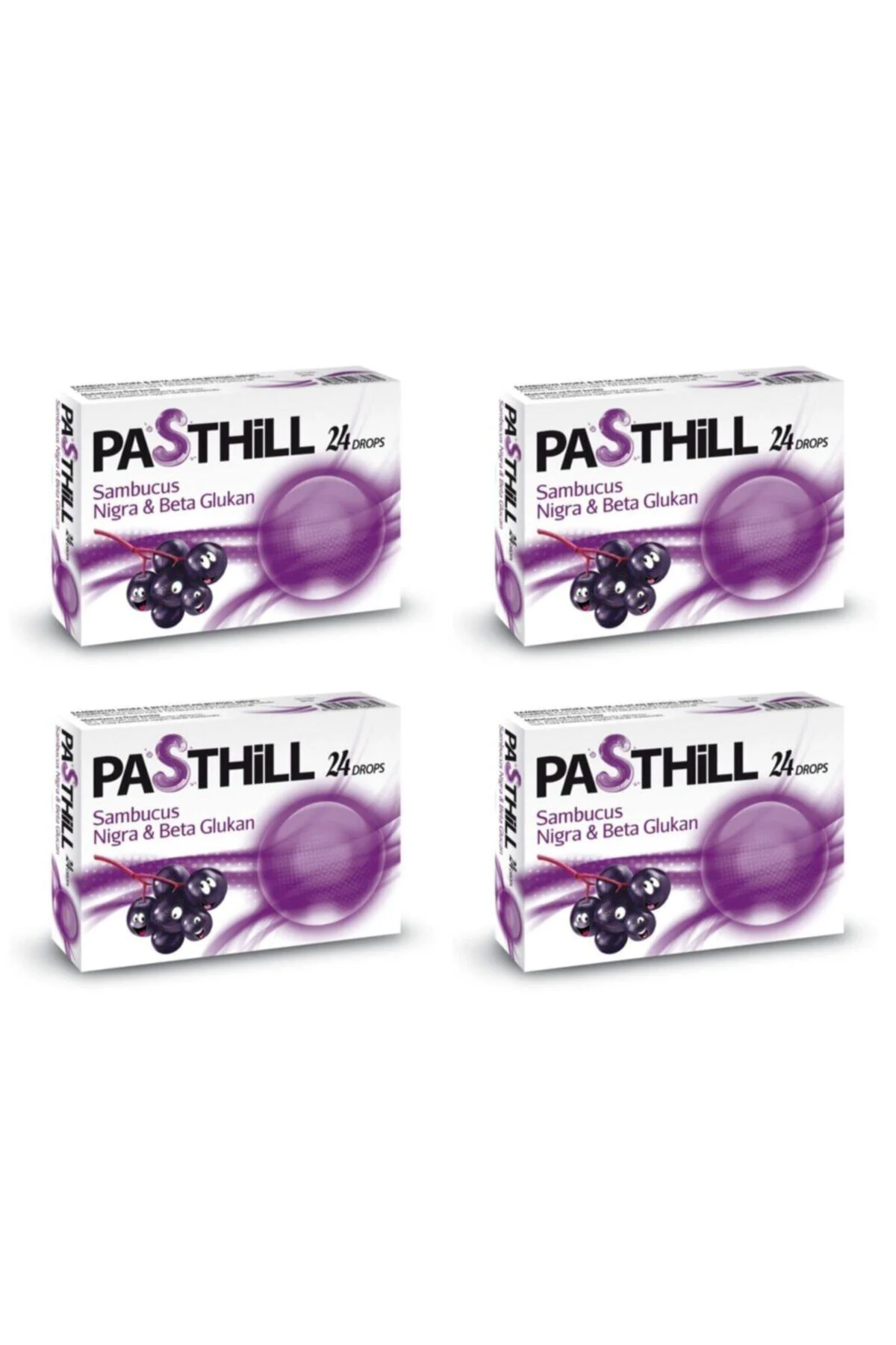 Pasthill Sambucus Nigra & Beta Glukan 24 Drops 4 Kutu