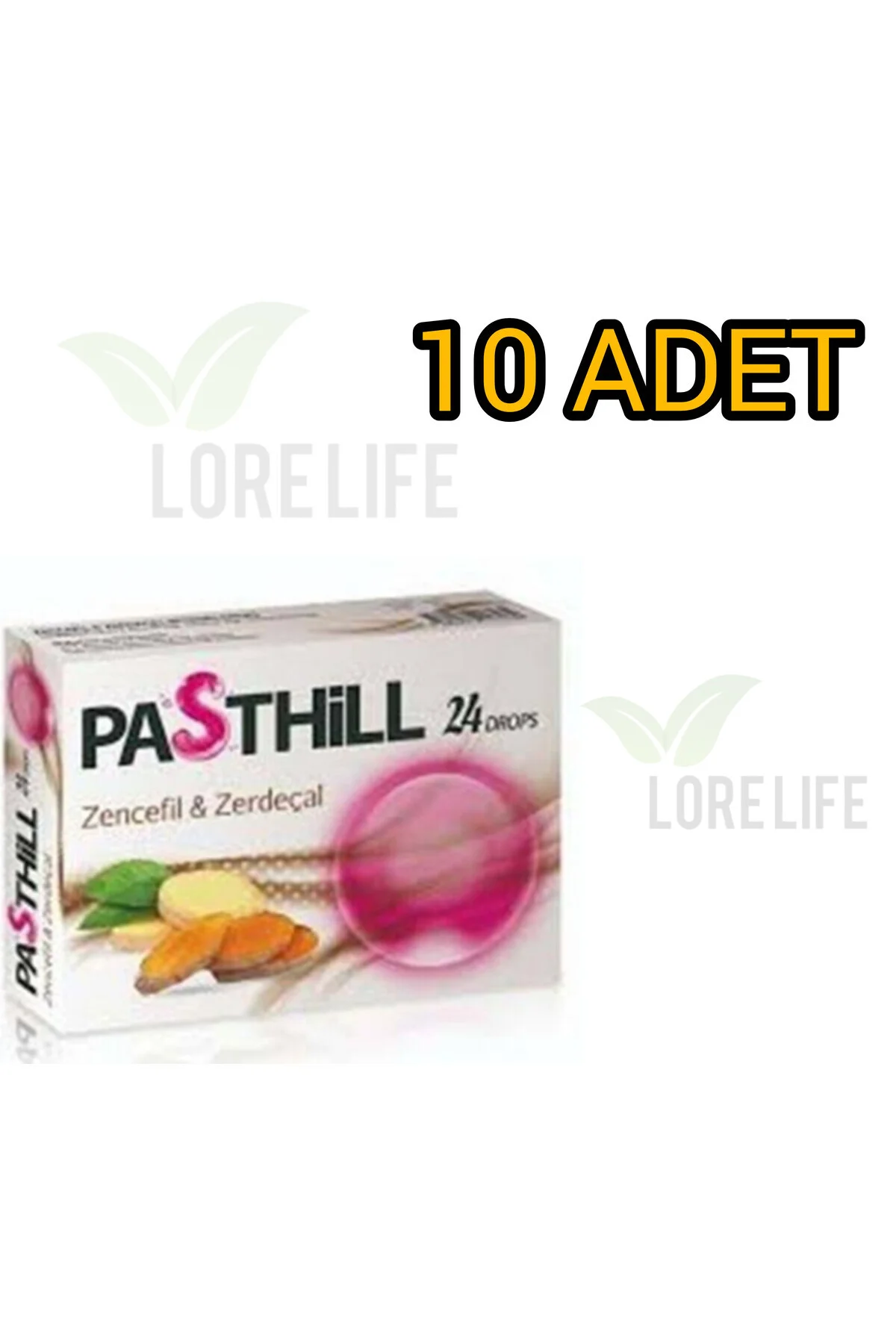 PASTHİLL ZENCEFİL/ZERDEÇAL 24 X 10 ADET