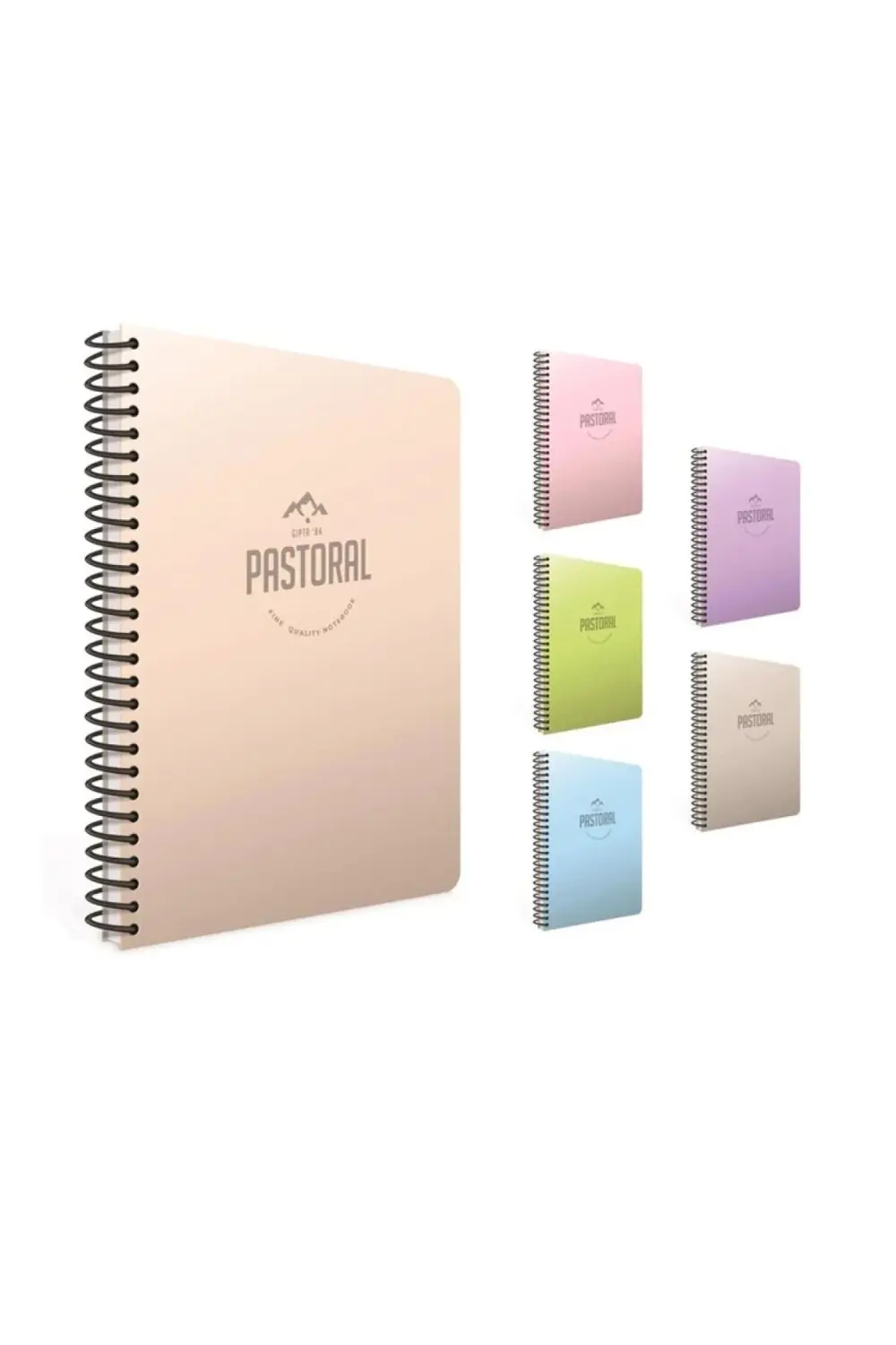 PASTORAL SPİRALLİ PP.KAPAK A6 80YP. KARELİ DEFTER