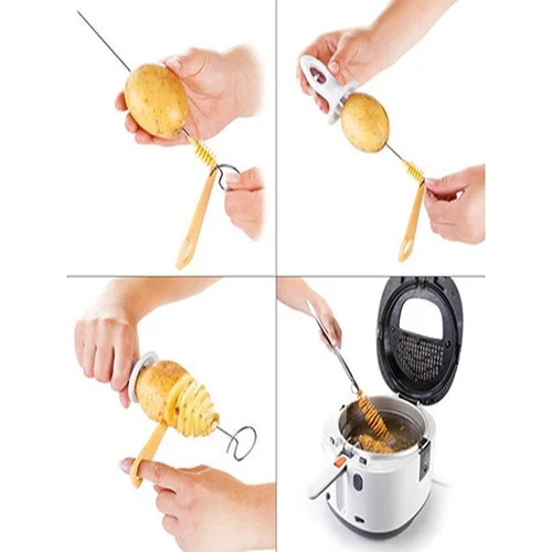 Patates Dilimleyici Aparat Çubukta Patates Cips Yapma