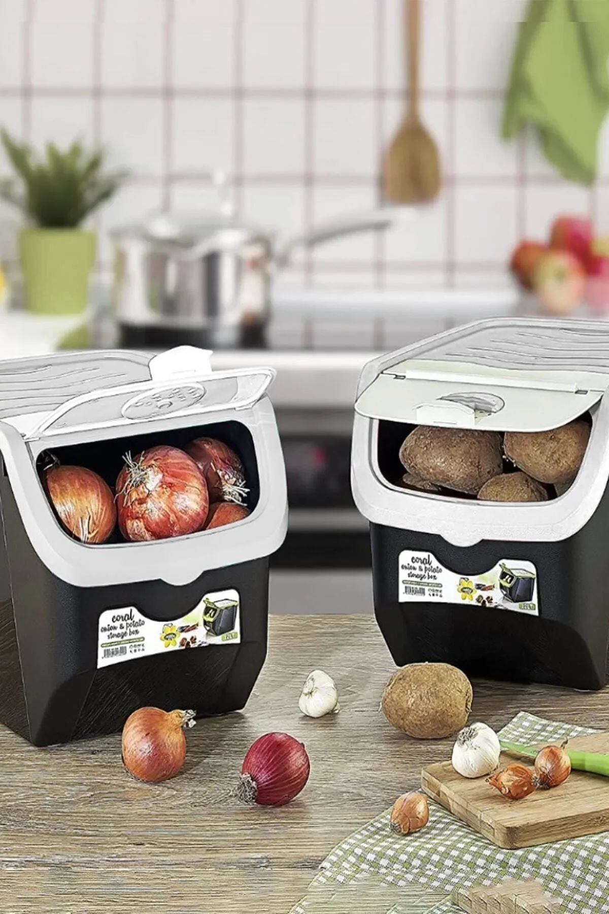 Patates & Soğan Saklama Kabı 12 Lt 1 Adet Patates & Soğan Saklama Kabı 12 Lt 1 Adet