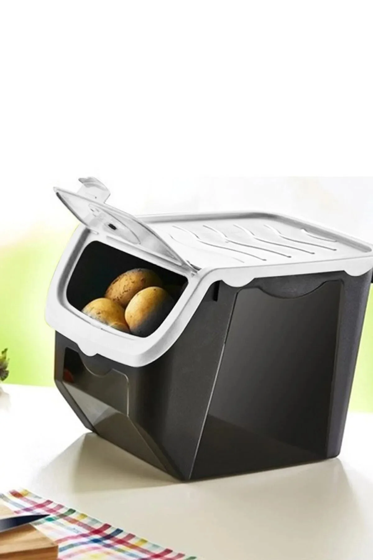 Patates & Soğan Saklama Kabı 12 Lt 1 Adet Patates & Soğan Saklama Kabı 12 Lt 1 Adet