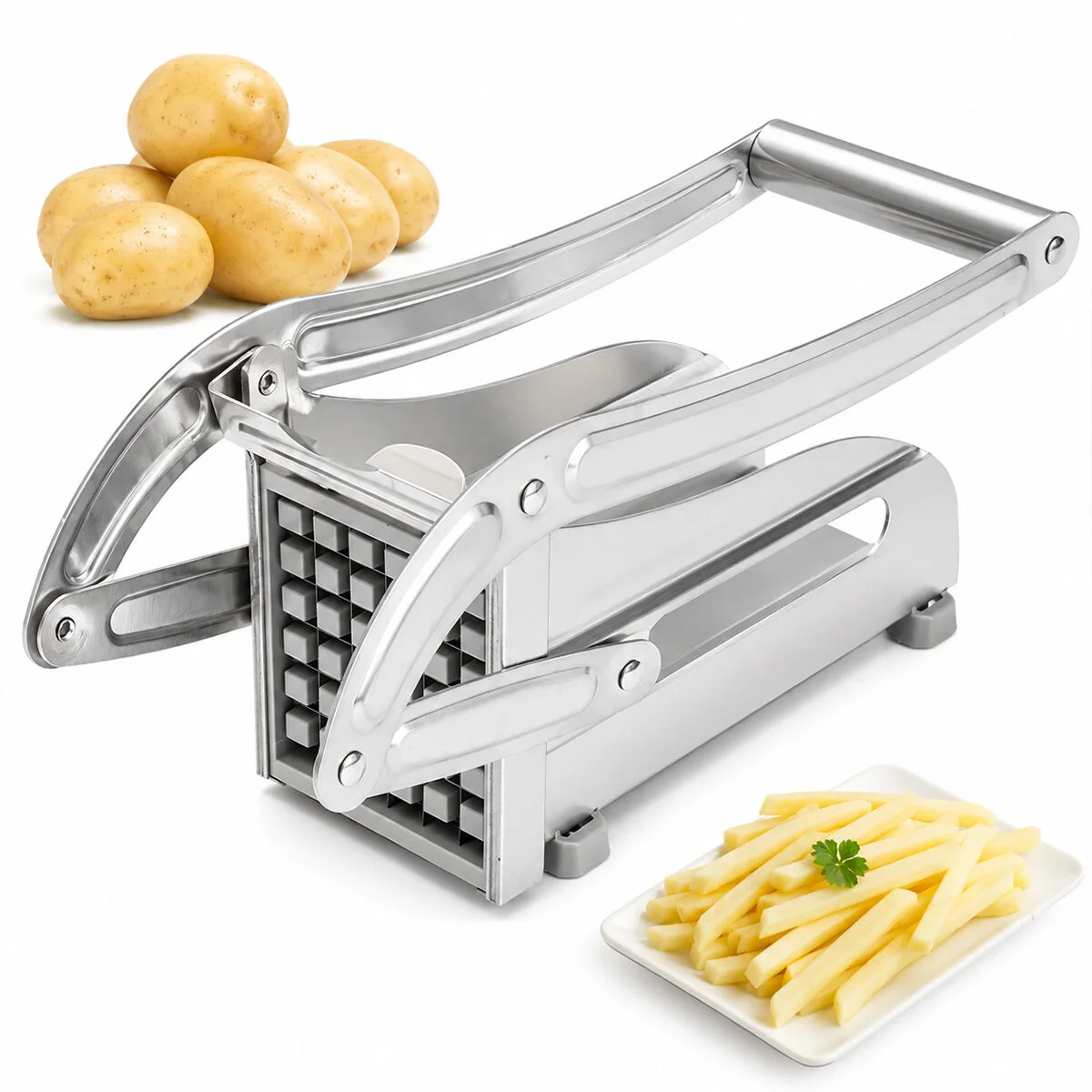 Patato-chıpper Manuel Patates - Sebze Dilimleme Makinesi Komple Metal Üstten Kollu Fiyatı, Yorumları ve Özellikleri