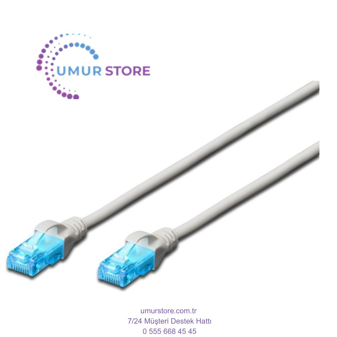 Patch Kablo, Utp, Cat. 5e, 0.5 Metre, Awg 26/7, Gri Renk, Ral 704